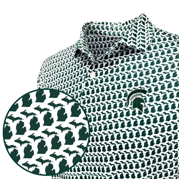 MSU Spartan State Pride Polo