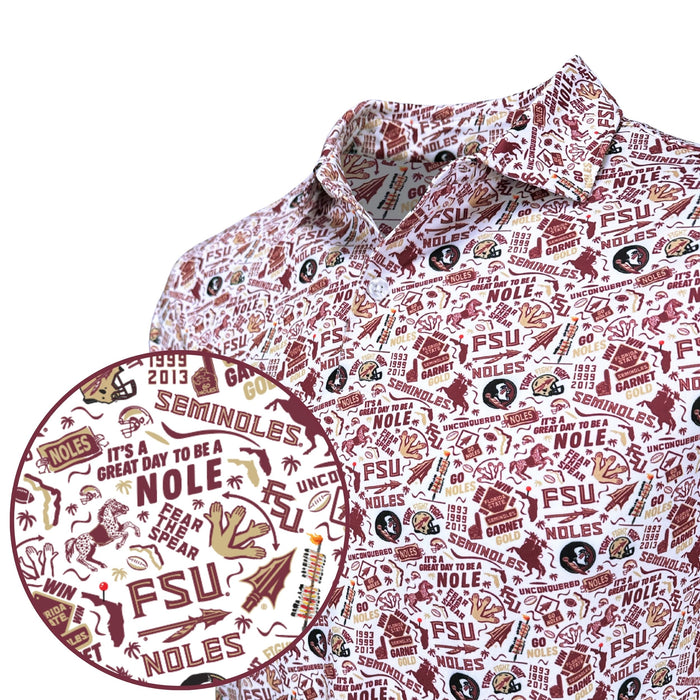 FSU Nole® Gameday Print Polo