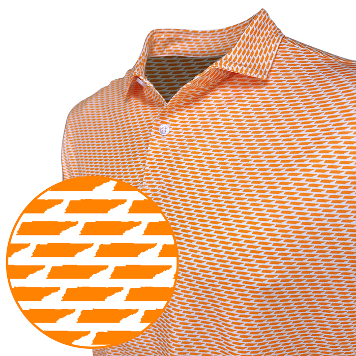 Tri-Star Orange & White Polo