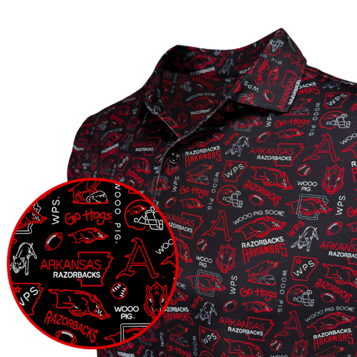 UARK Neon Nightlife Polo