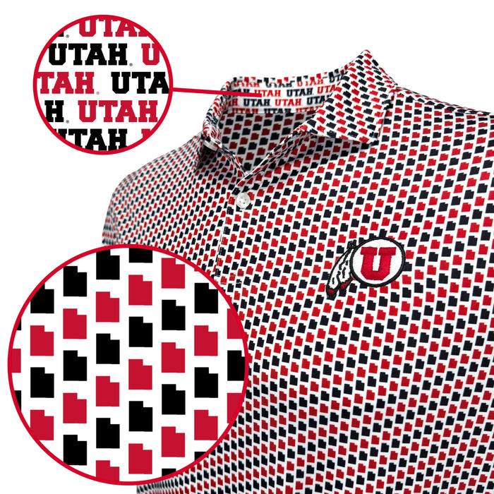 UU Red & Black State Pride Polo