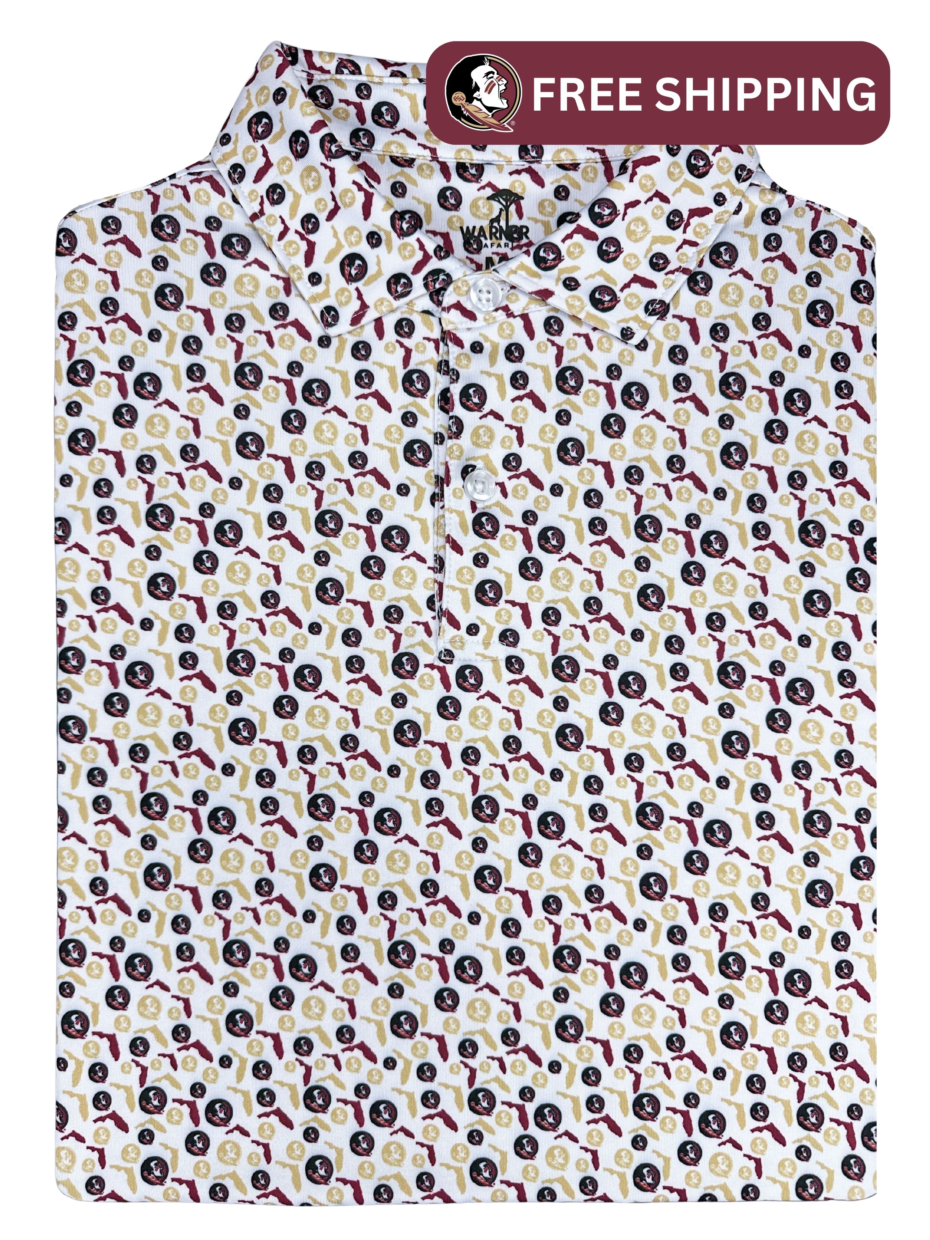 The FSU Fearless Print Polo