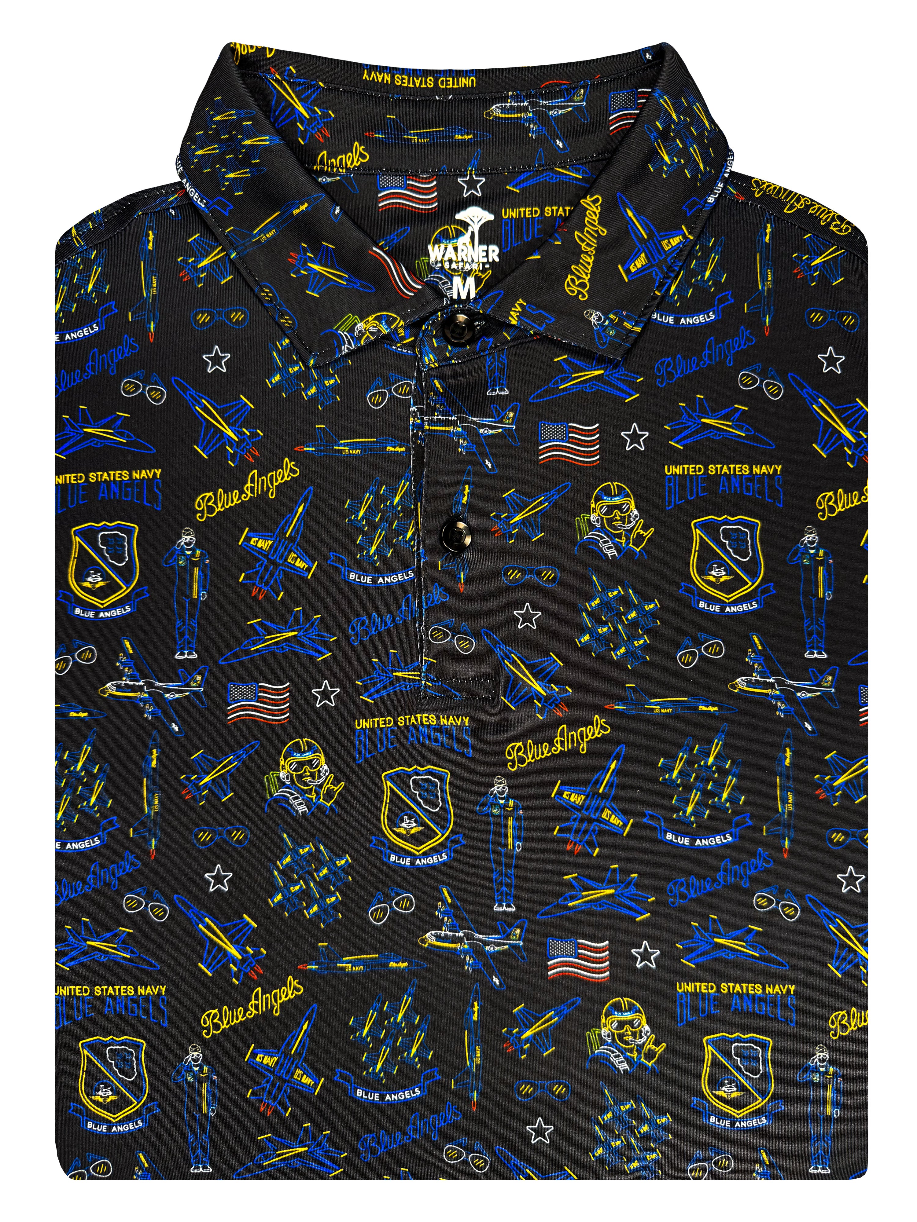 USN Blue Angels Neon Nightlife Polo