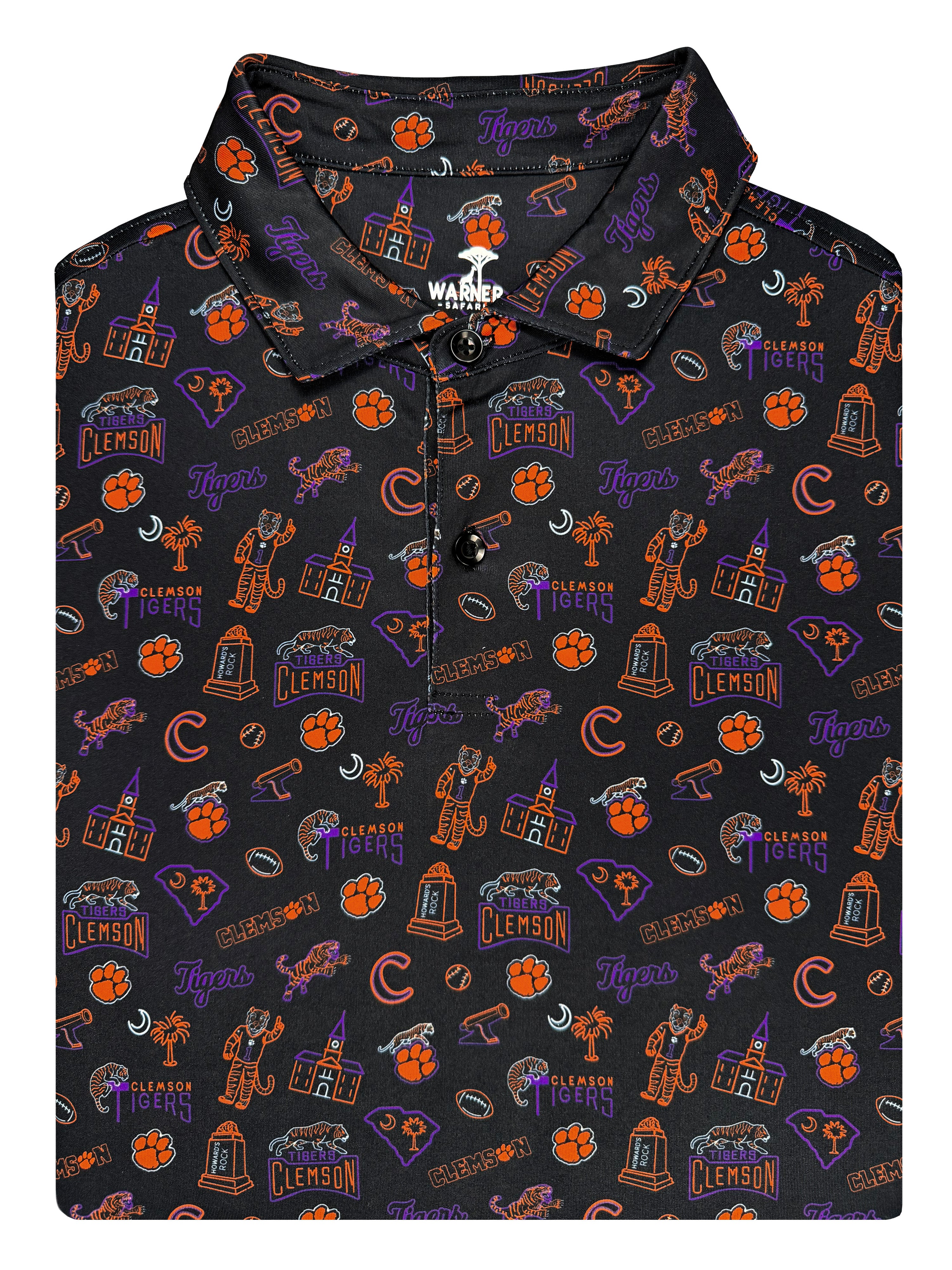 Clemson Neon Nightlife Polo