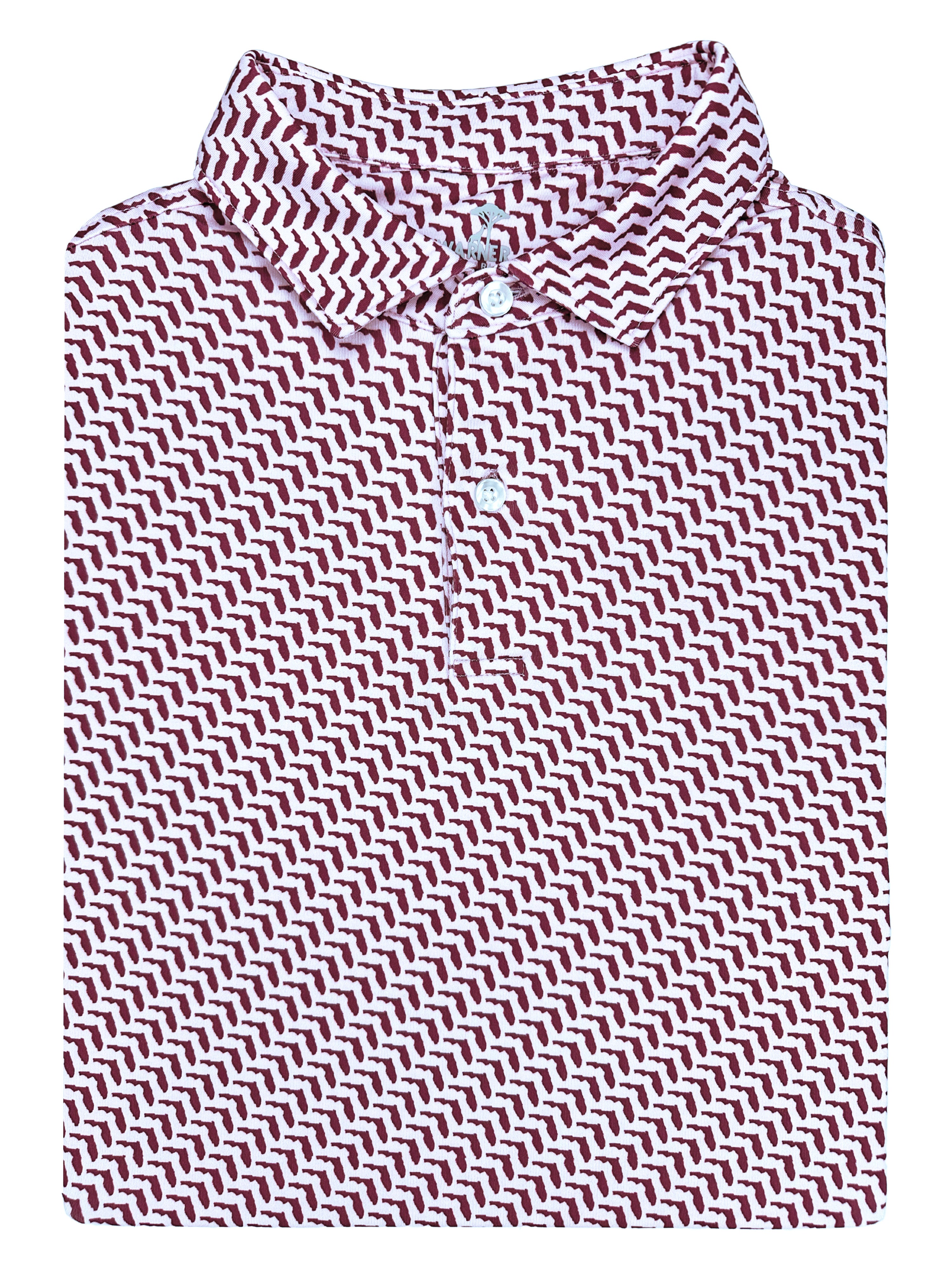 Florida Garnet Print Polo