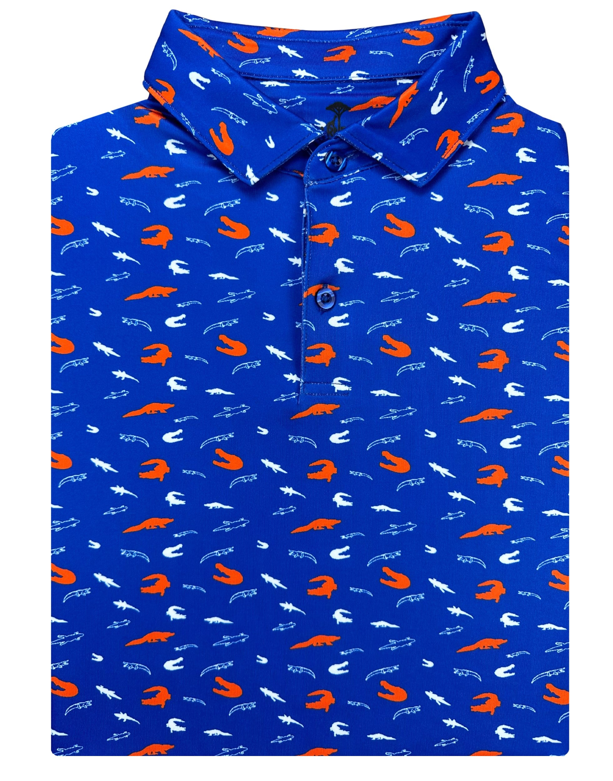 Florida Print Gator Swamp Polo Shirt