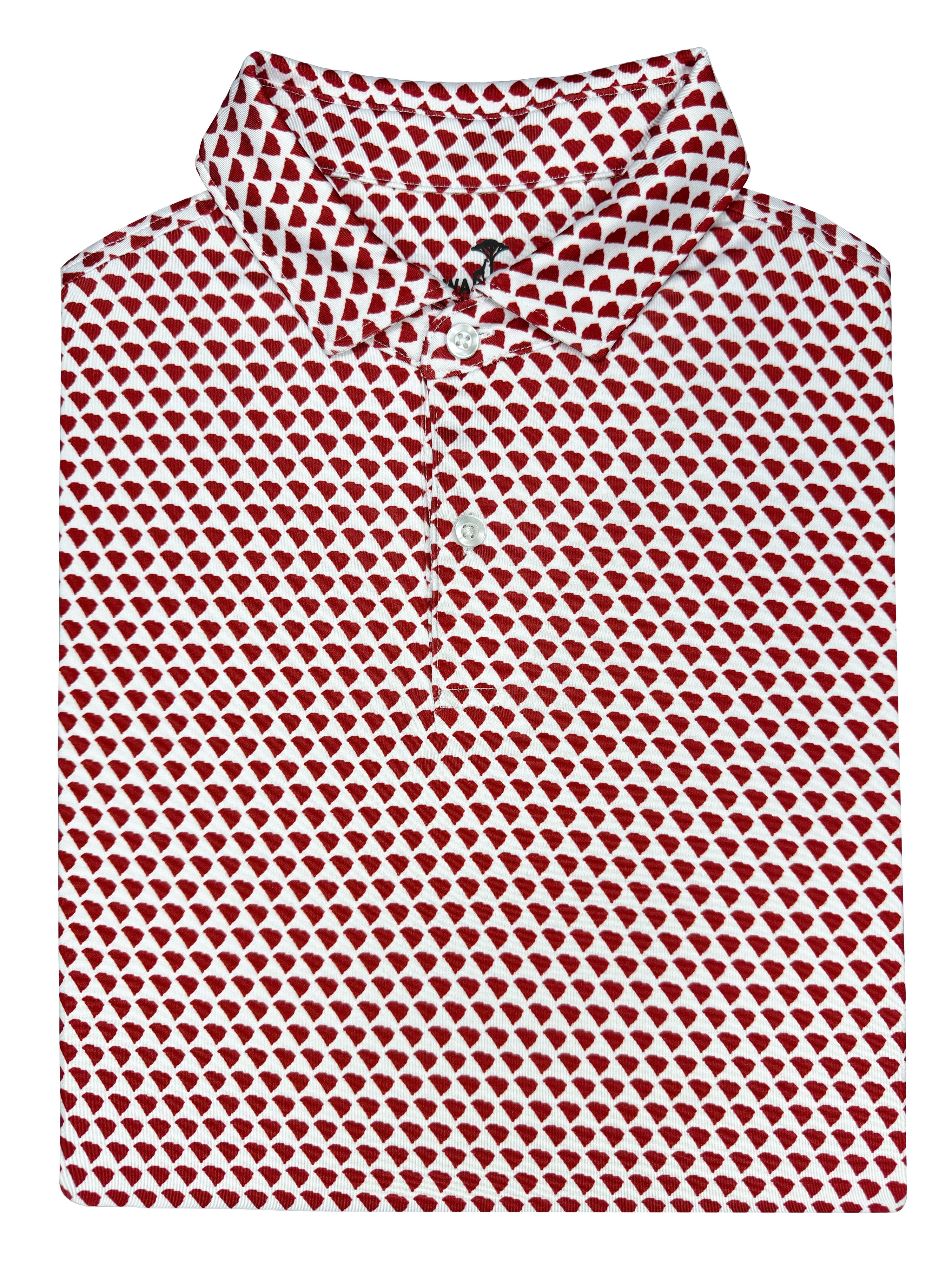Palmetto State Garnet & White Polo