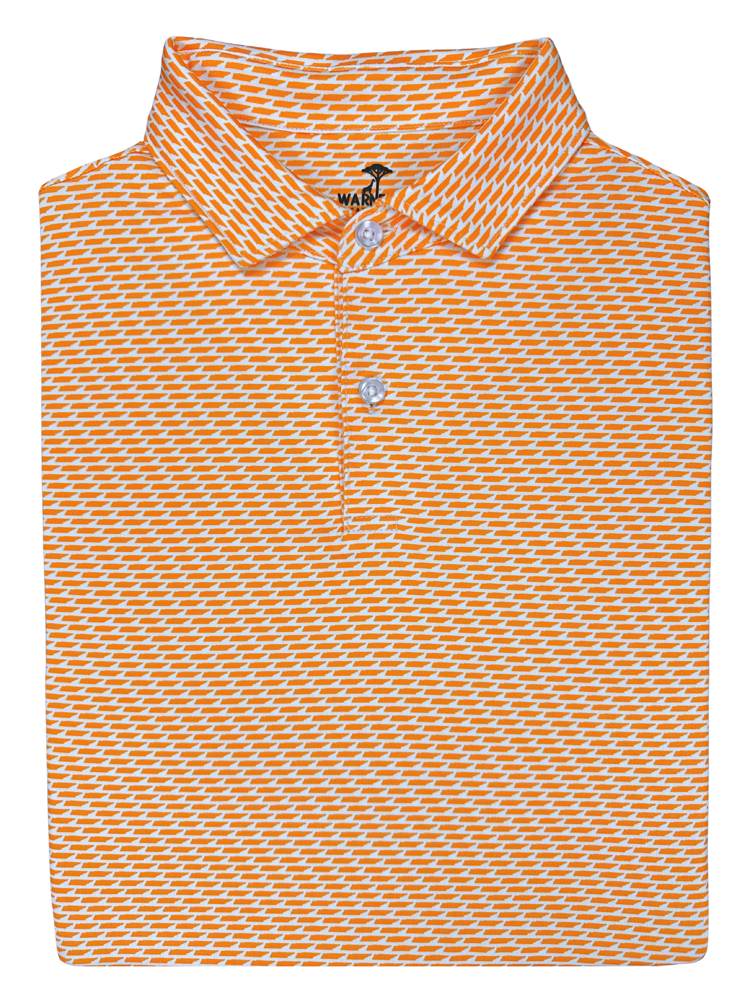 Tennessee Orange/White Print Polo