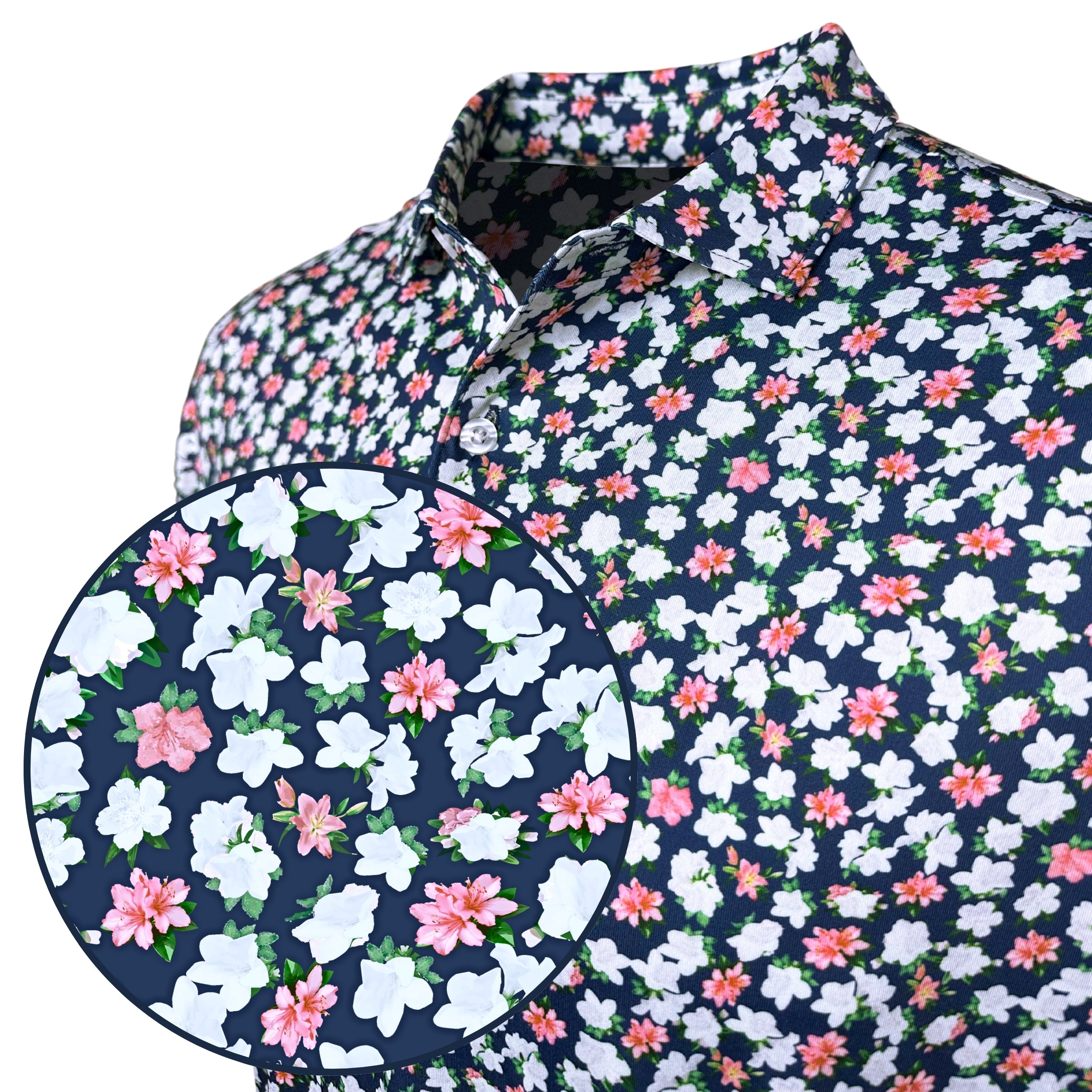 Spring Azalea Print Polo