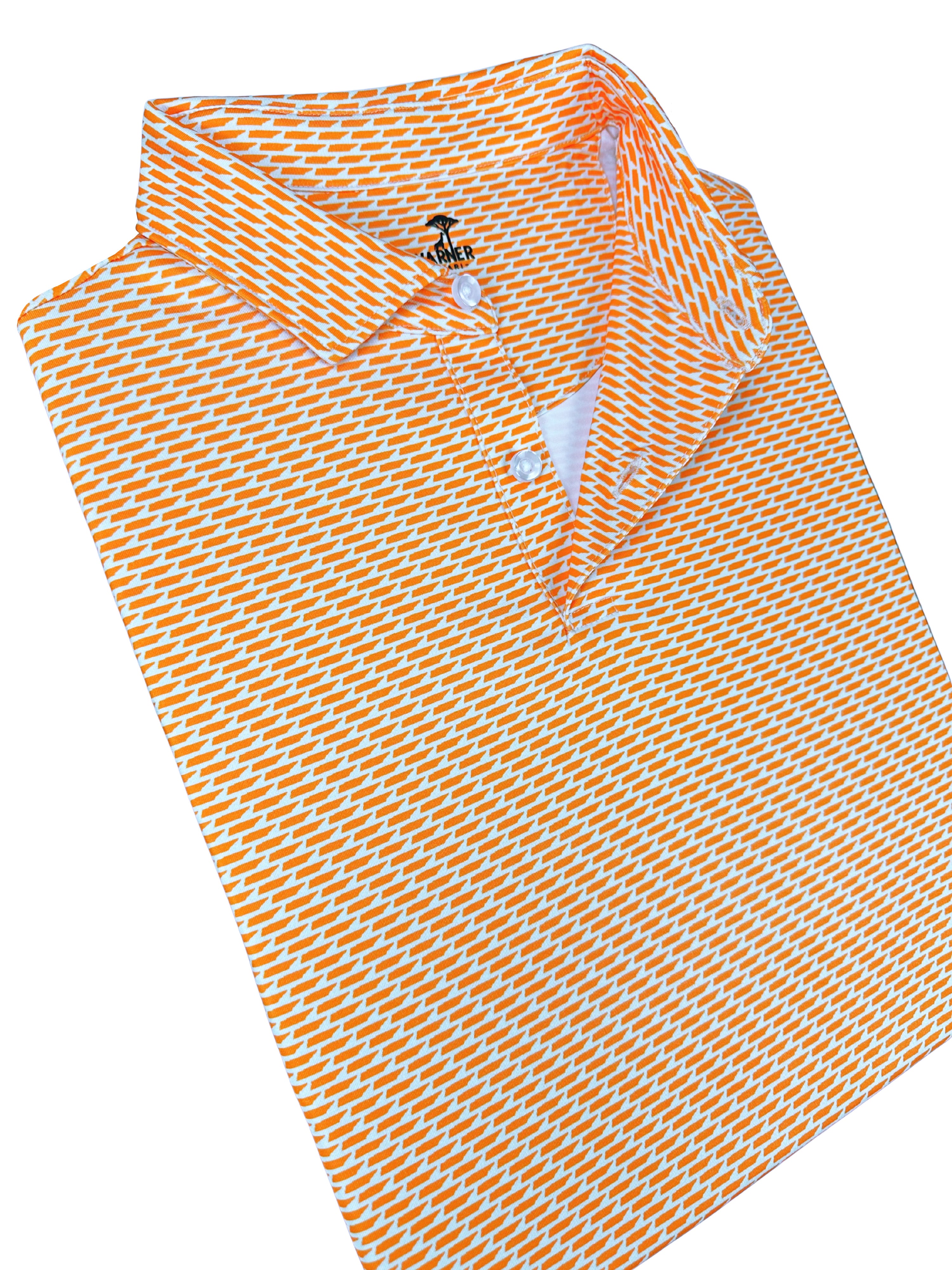 Tennessee Orange/White Print Polo