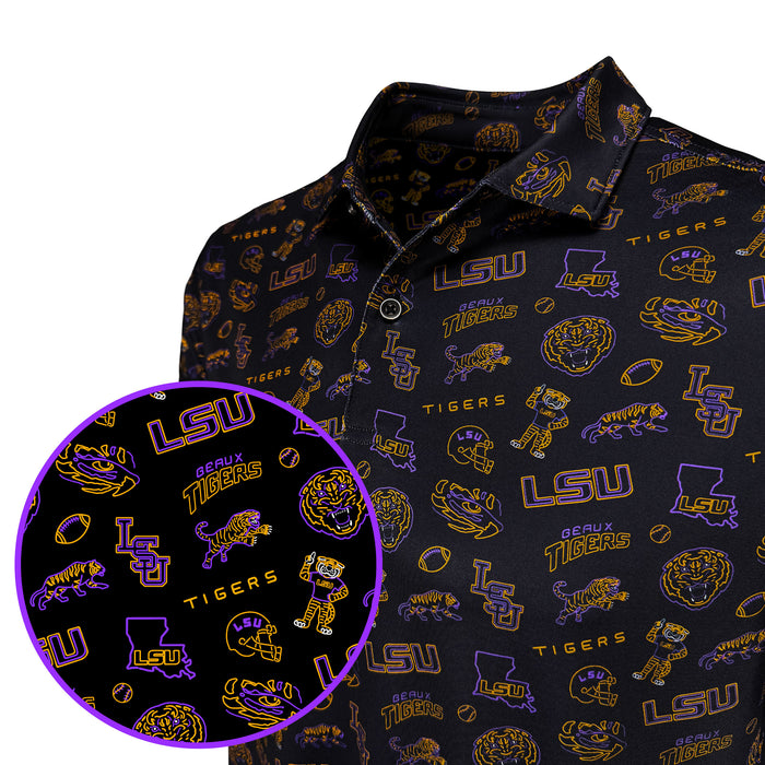 LSU Neon Nightlife Polo