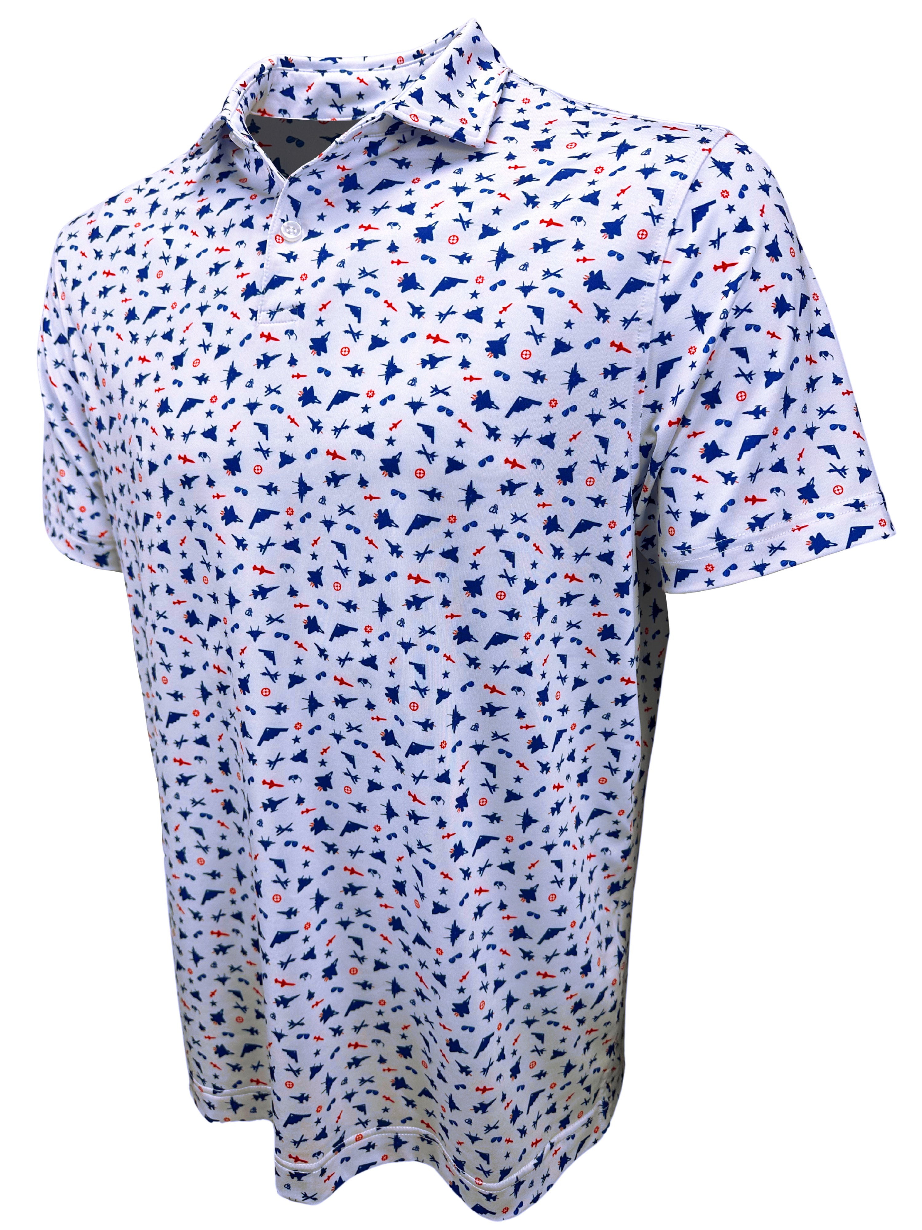 The Dogfight Print Polo