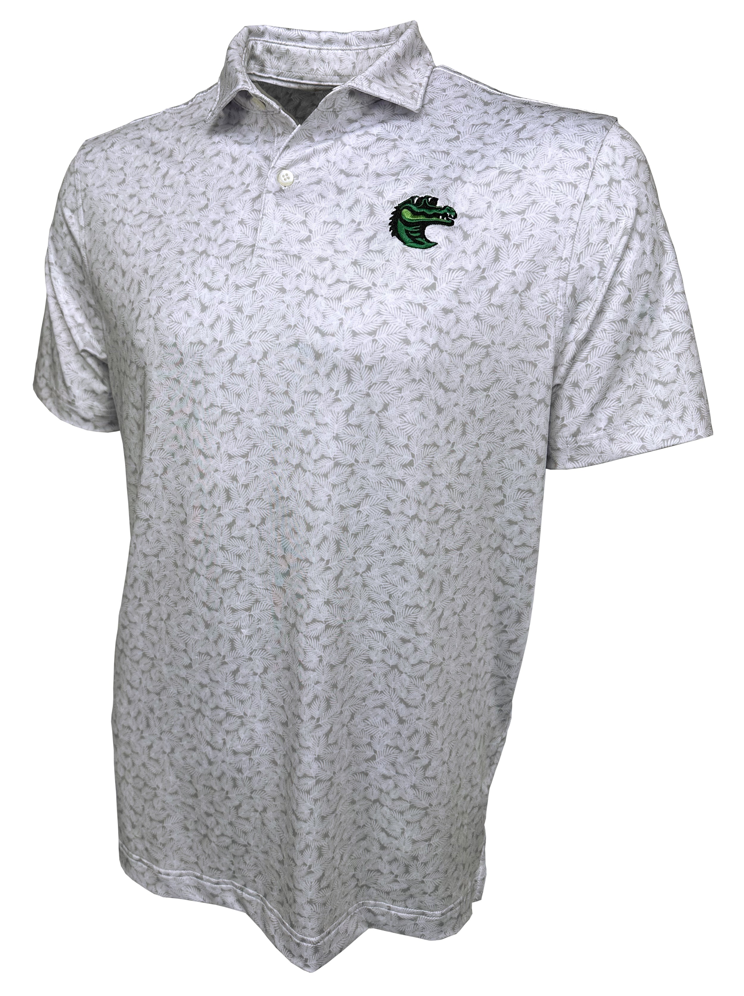 Groovy Gator Tropical Print Polo