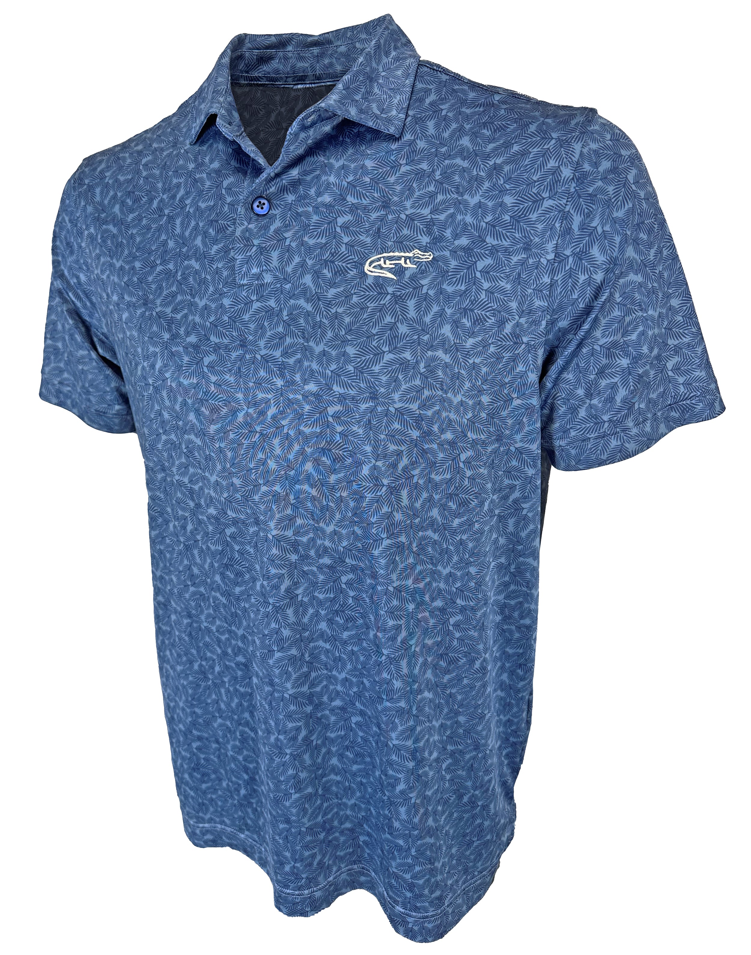 Swamp Gator Tropical Print Polo