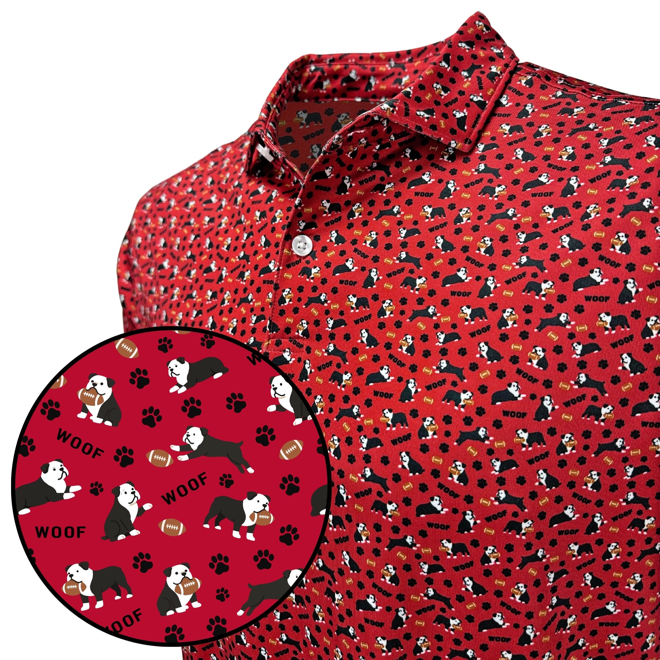 The Hungry Dawg Print Polo