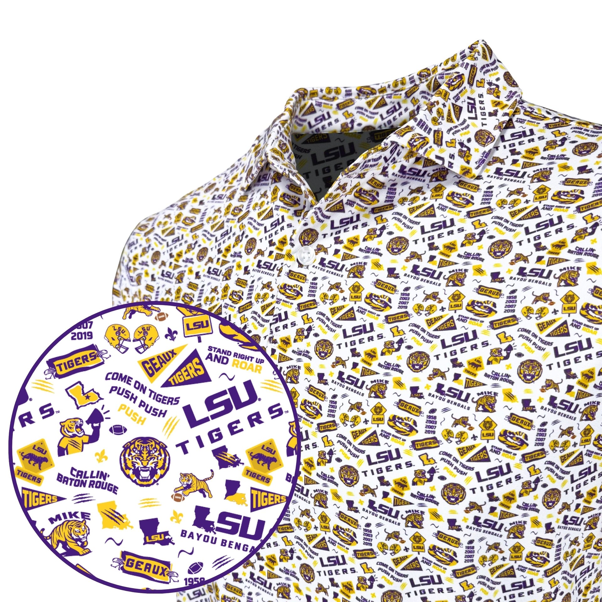 LSU Tiger Gameday Polo – Warner Safari