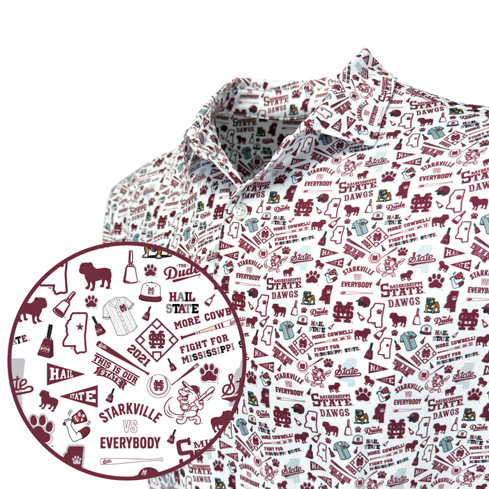 Miss State The Dude Gameday Polo