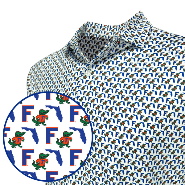 UF Old Florida - Vintage Blue Polo