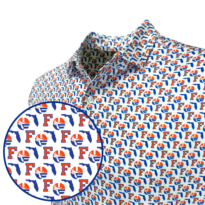 UF Old Florida - Vintage Orange & Blue Polo