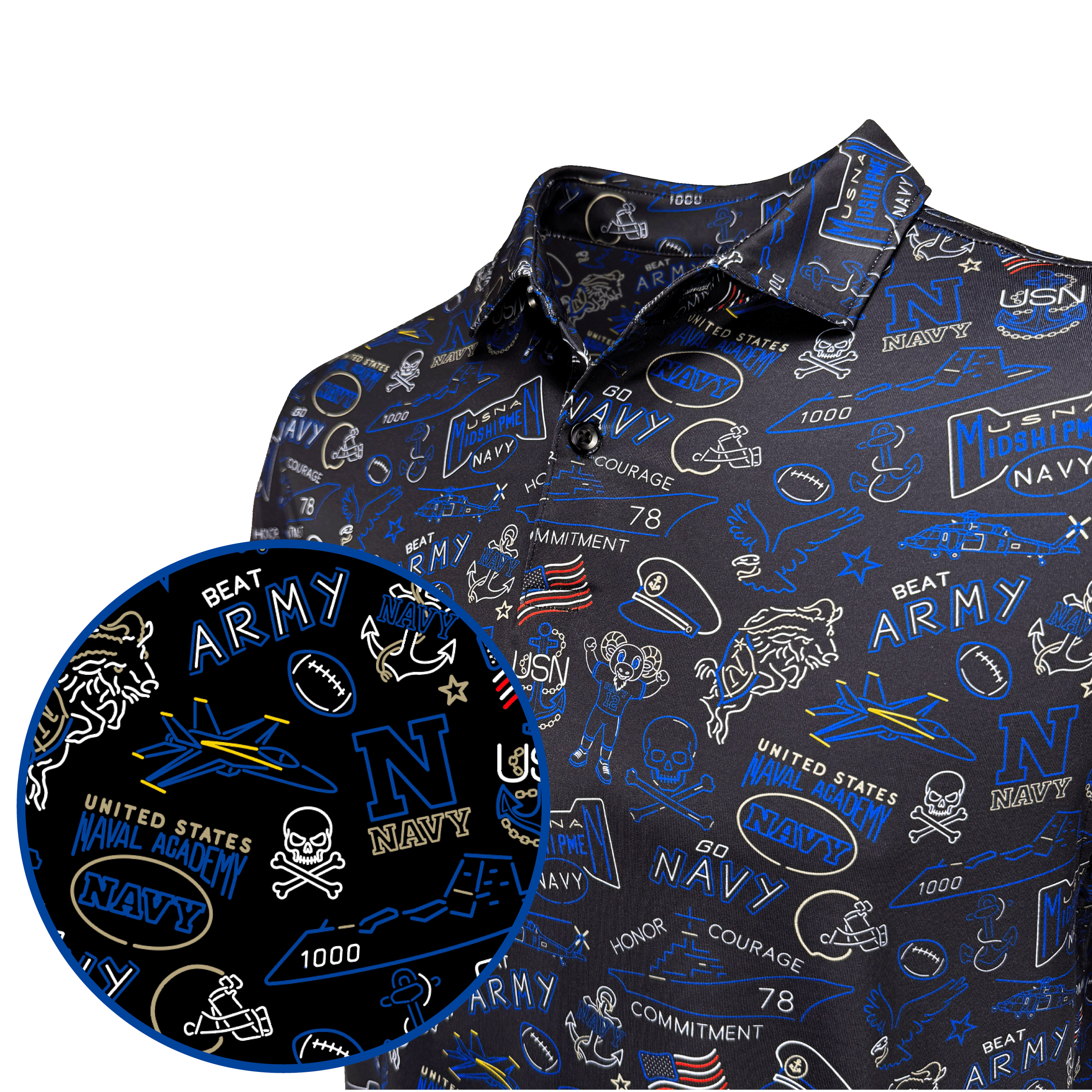 USNA Neon Nightlife Polo