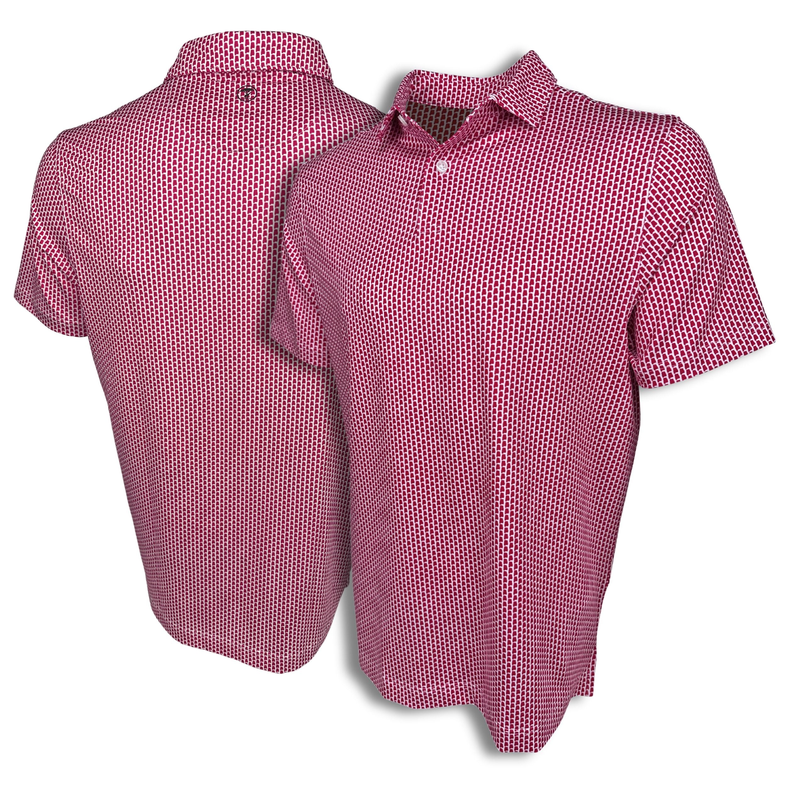 Alabama Print Crimson Polo