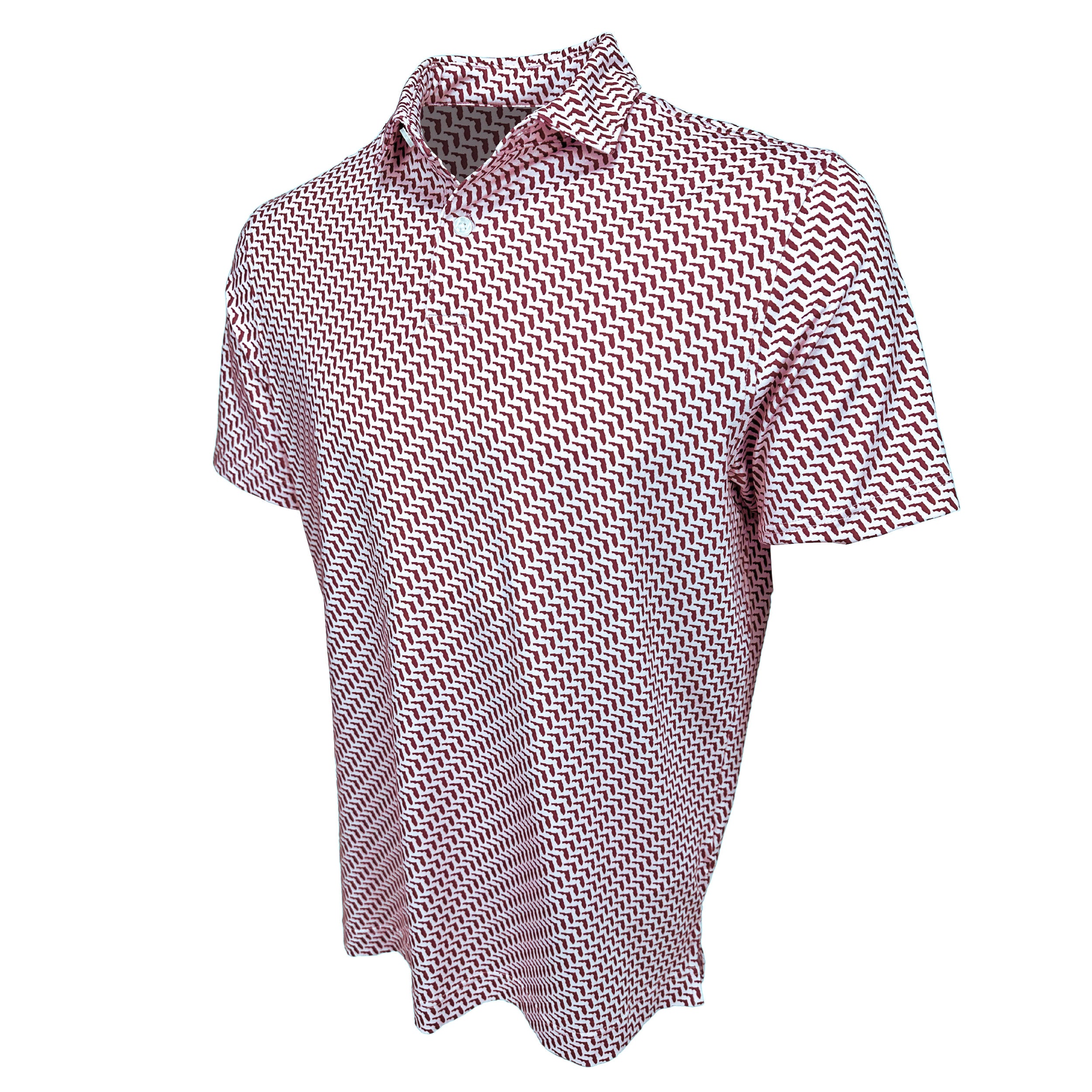 Florida Garnet Print Polo