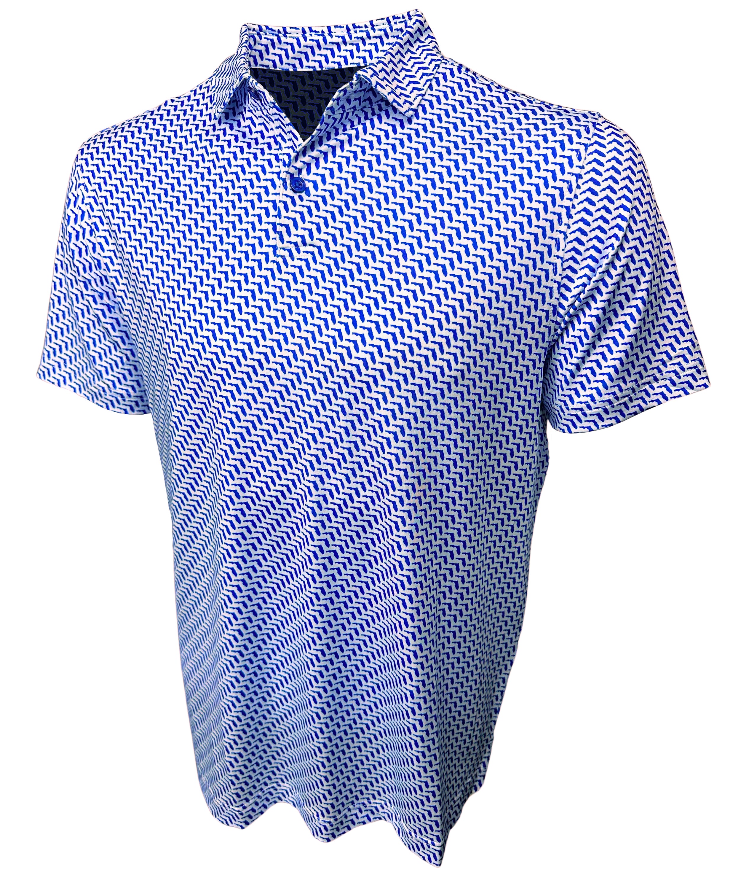 Men's Florida Print Blue Shirt