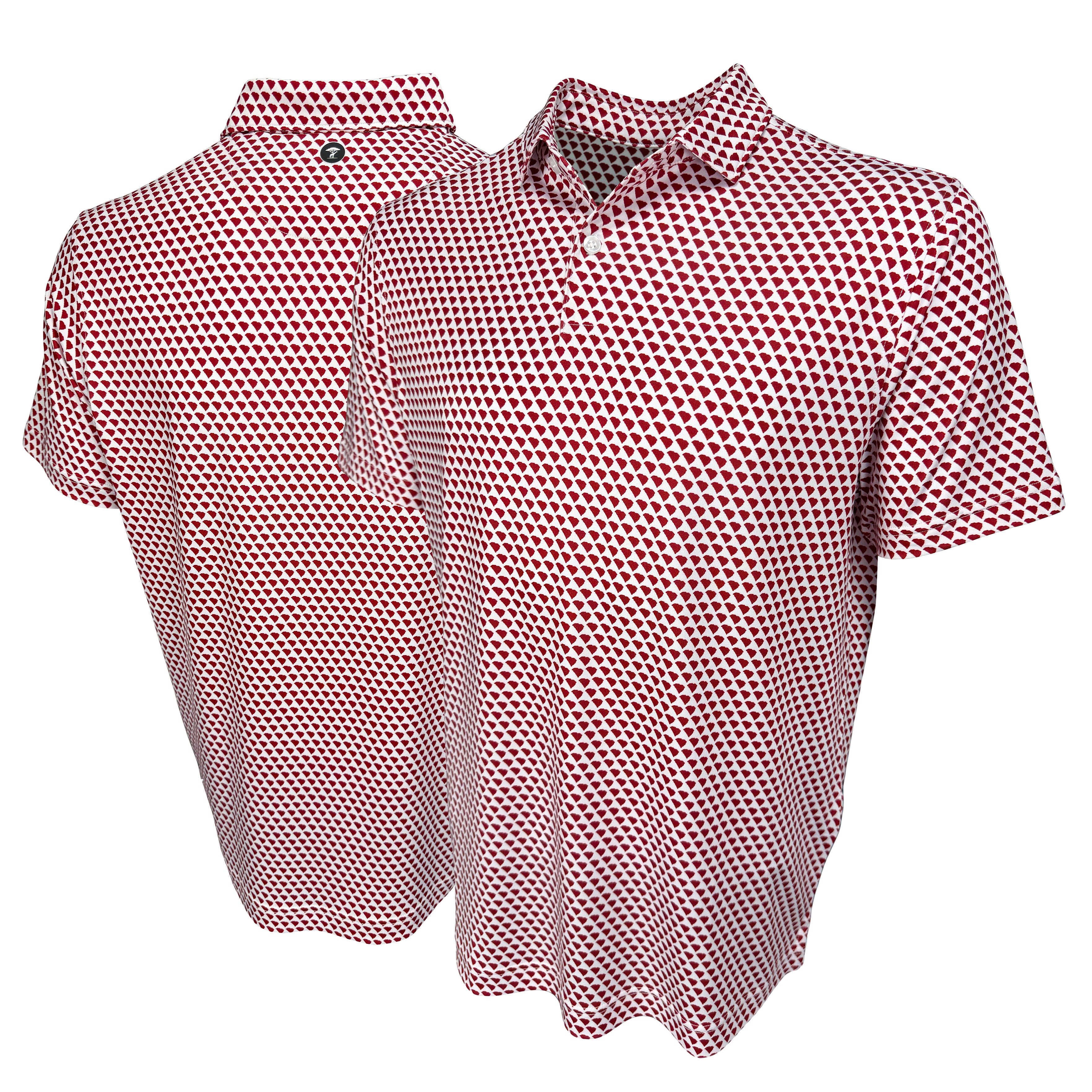 Palmetto State Garnet & White Polo