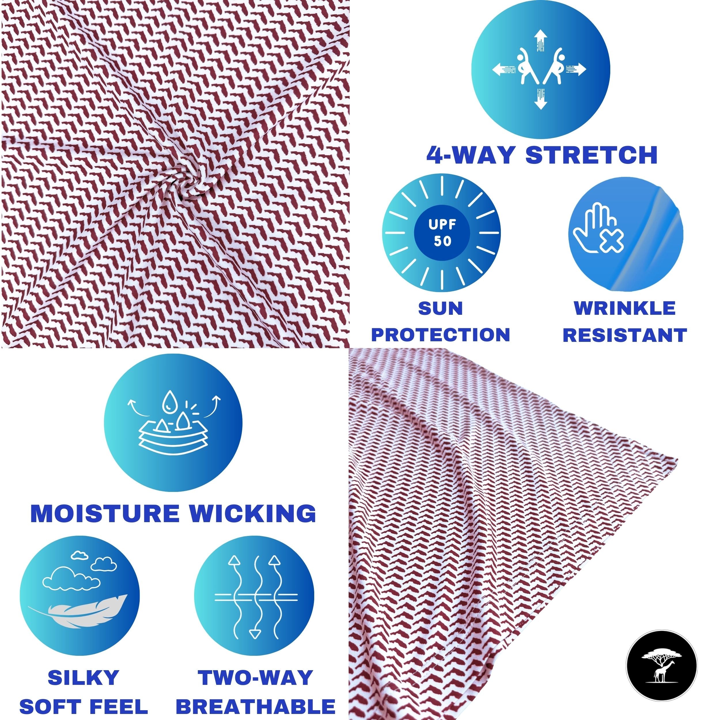 Florida Garnet Print Polo