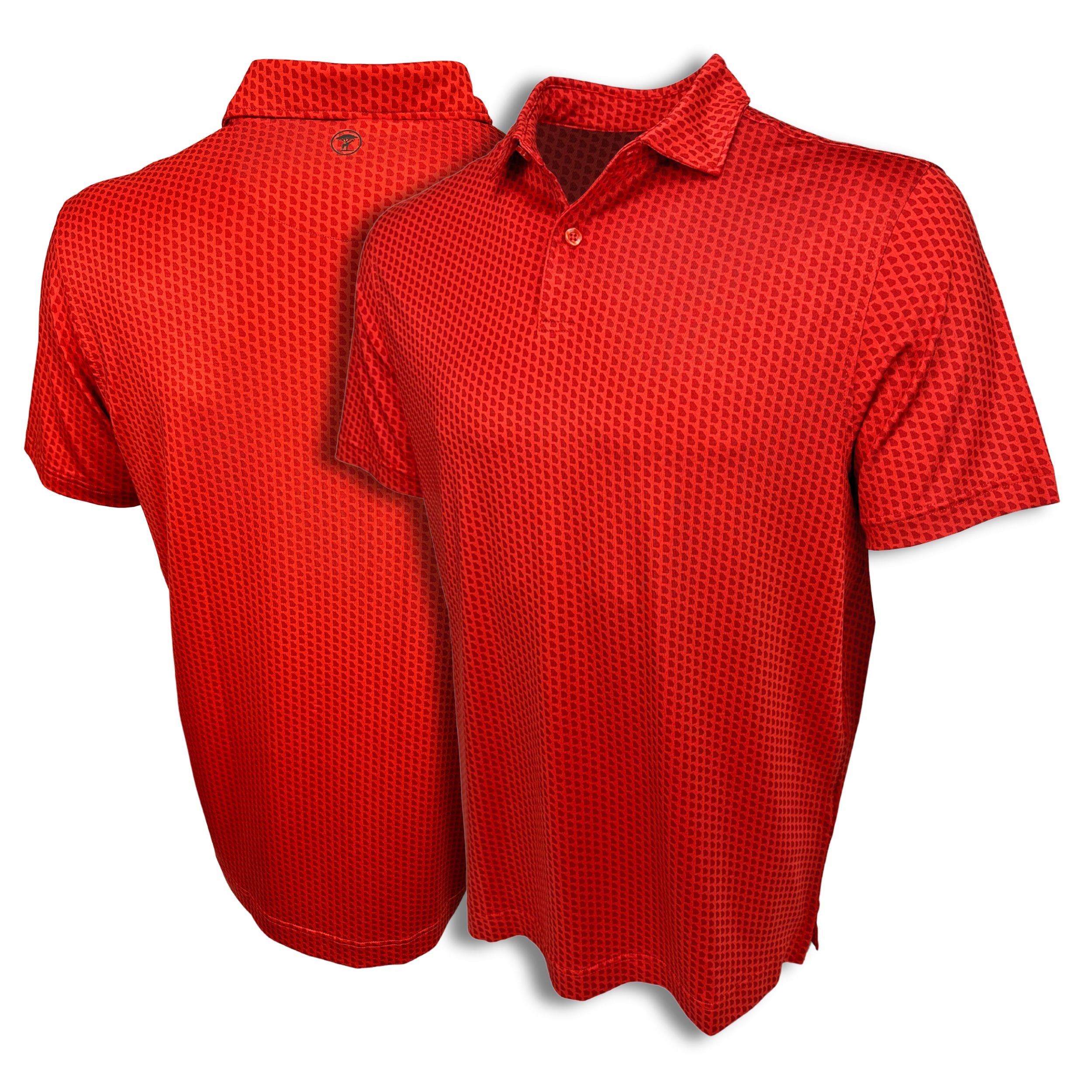 Georgia Victory Red Print Polo