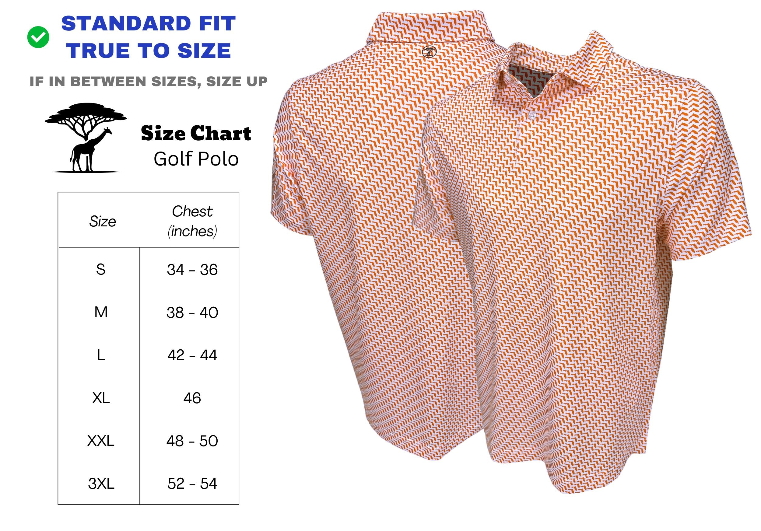 Florida Orange Oasis Print Polo