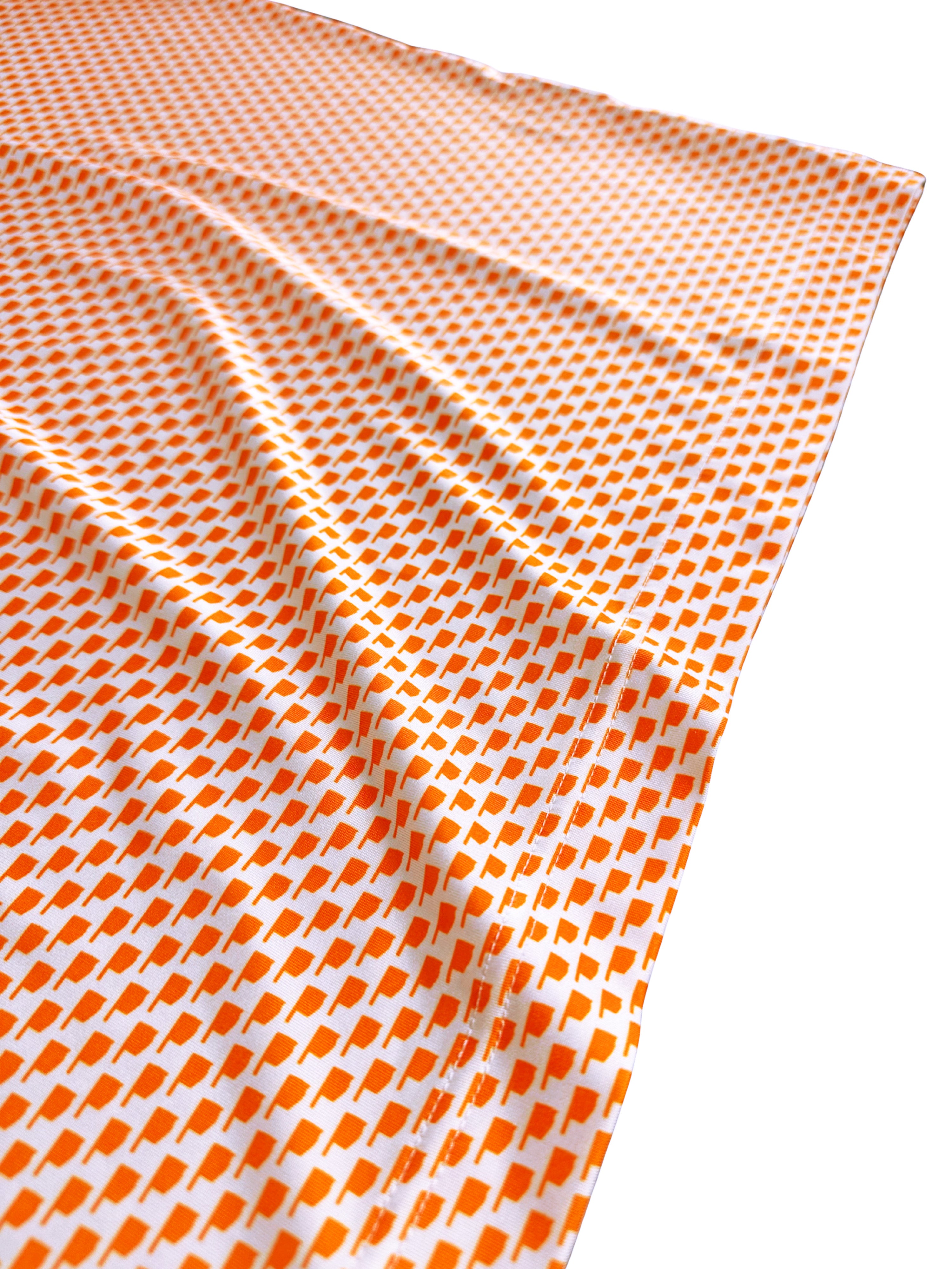 Oklahoma Orange Print Polo