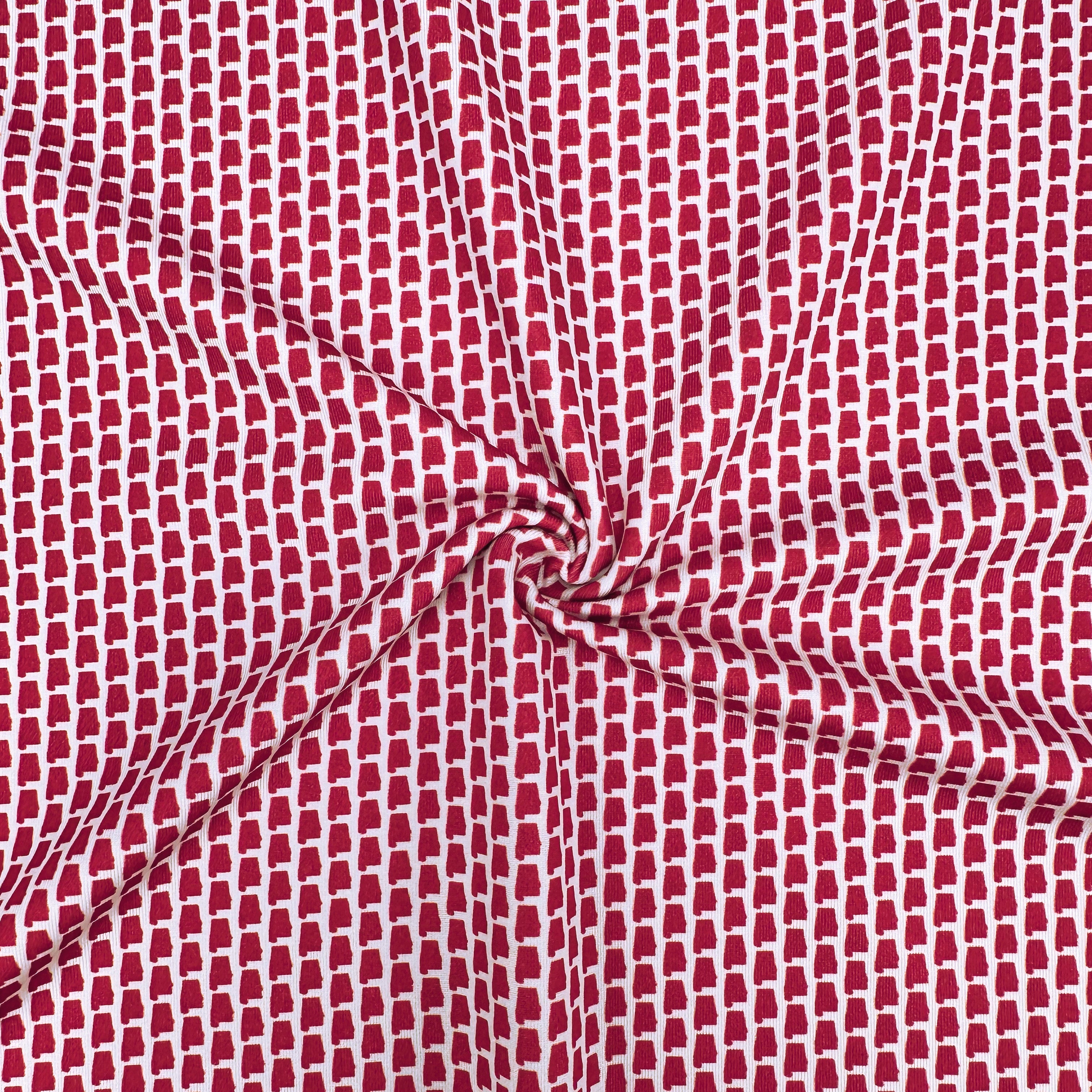 Alabama Print Crimson Polo