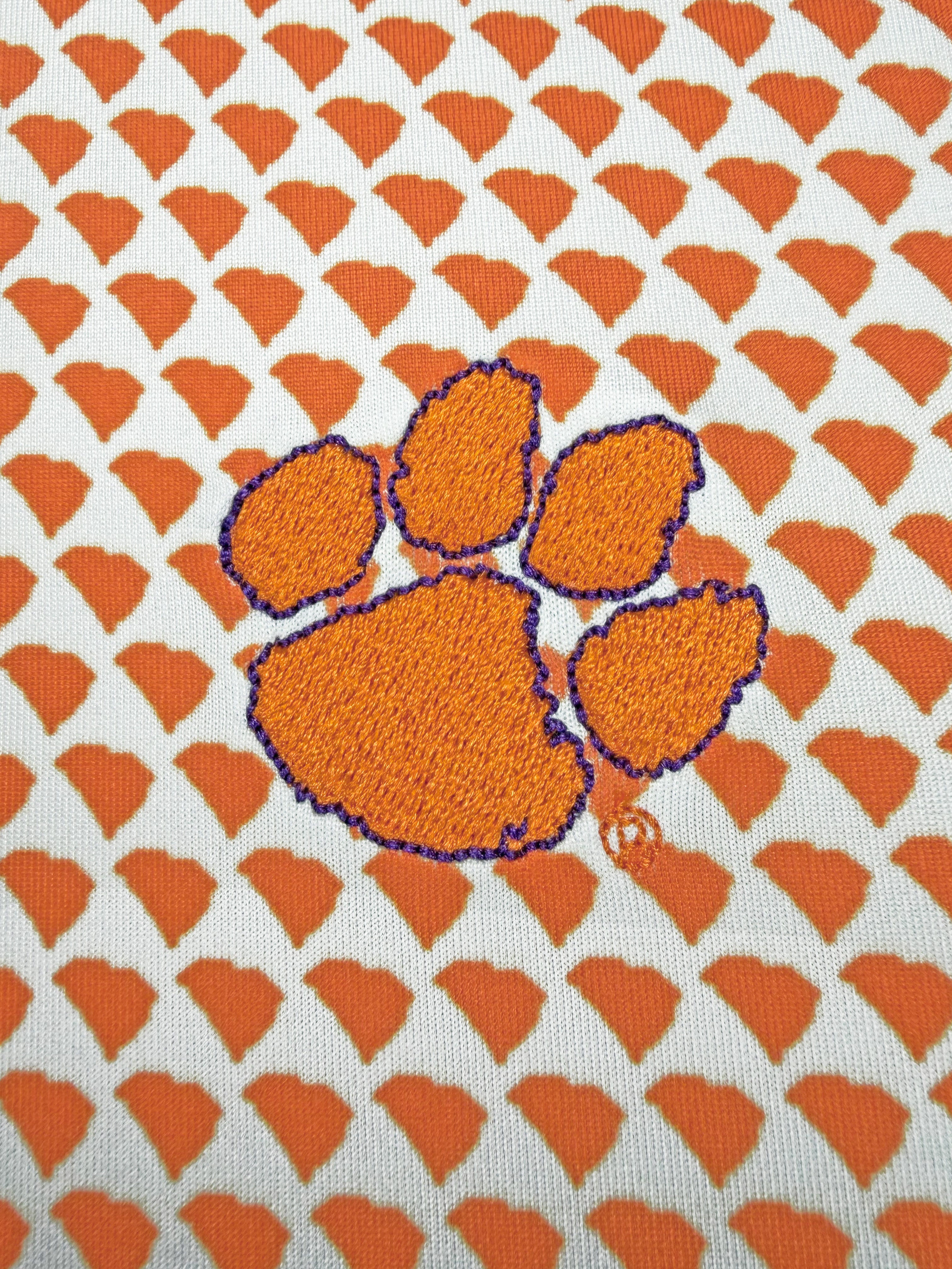 The Clemson Solid Orange Polo