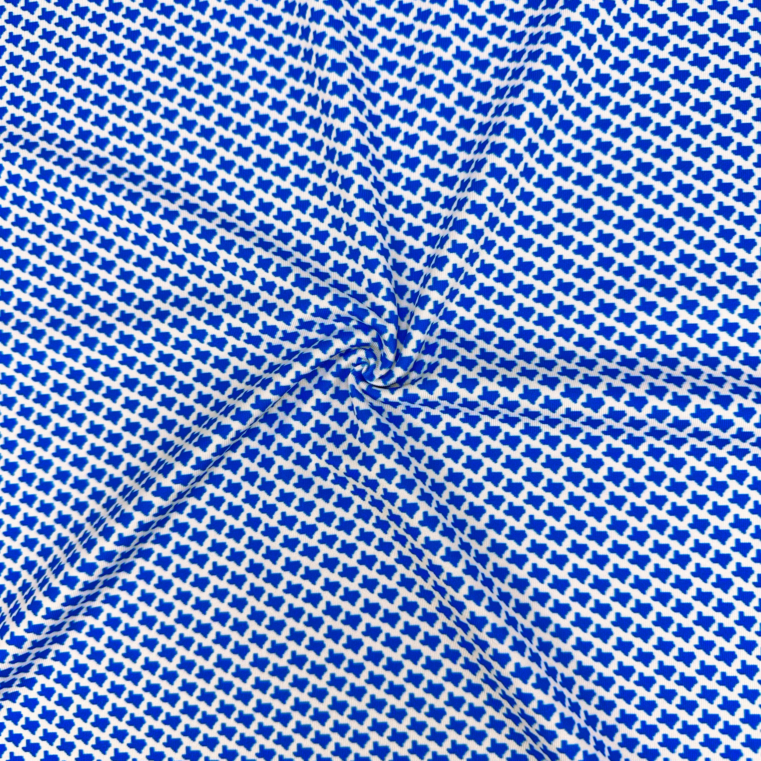 Texas Star Blue Print Polo