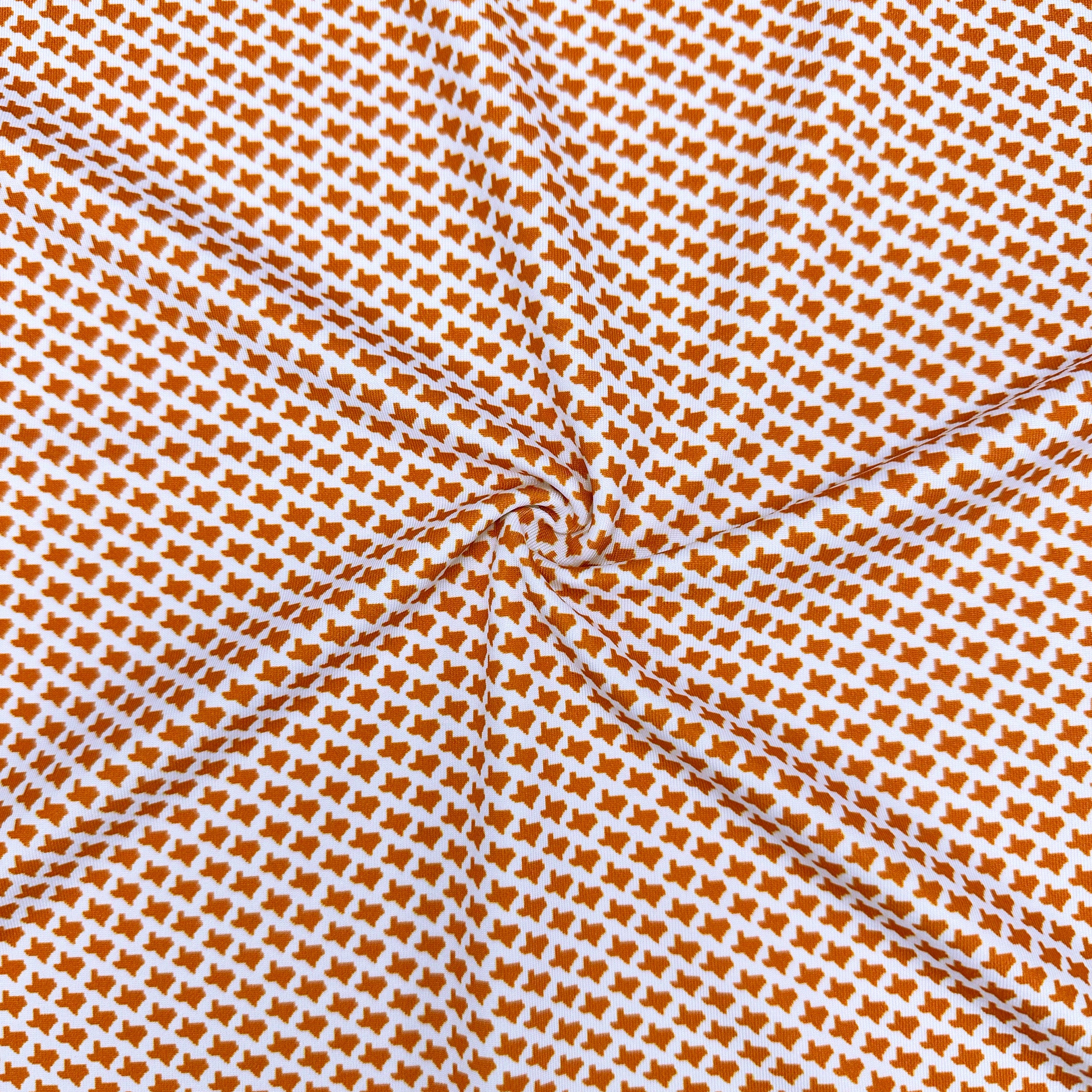 Texas Rustic Orange Print Polo