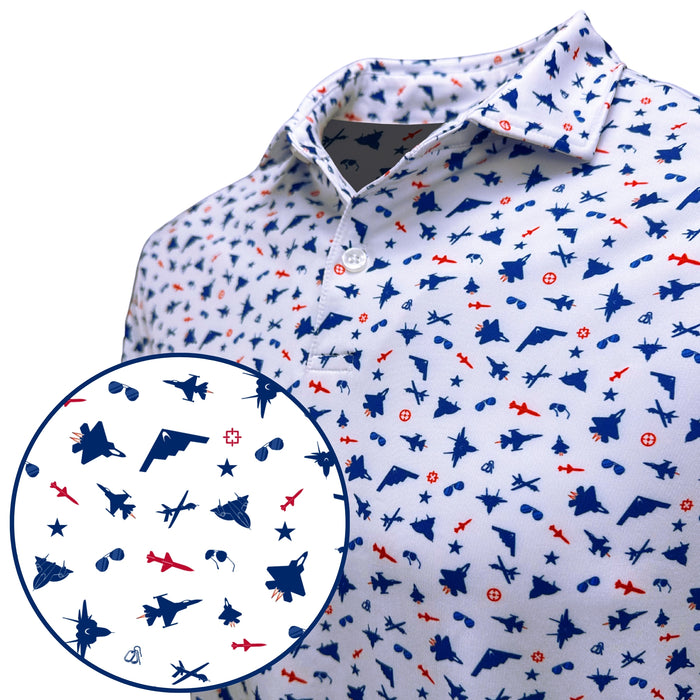 Dogfight Print Polo