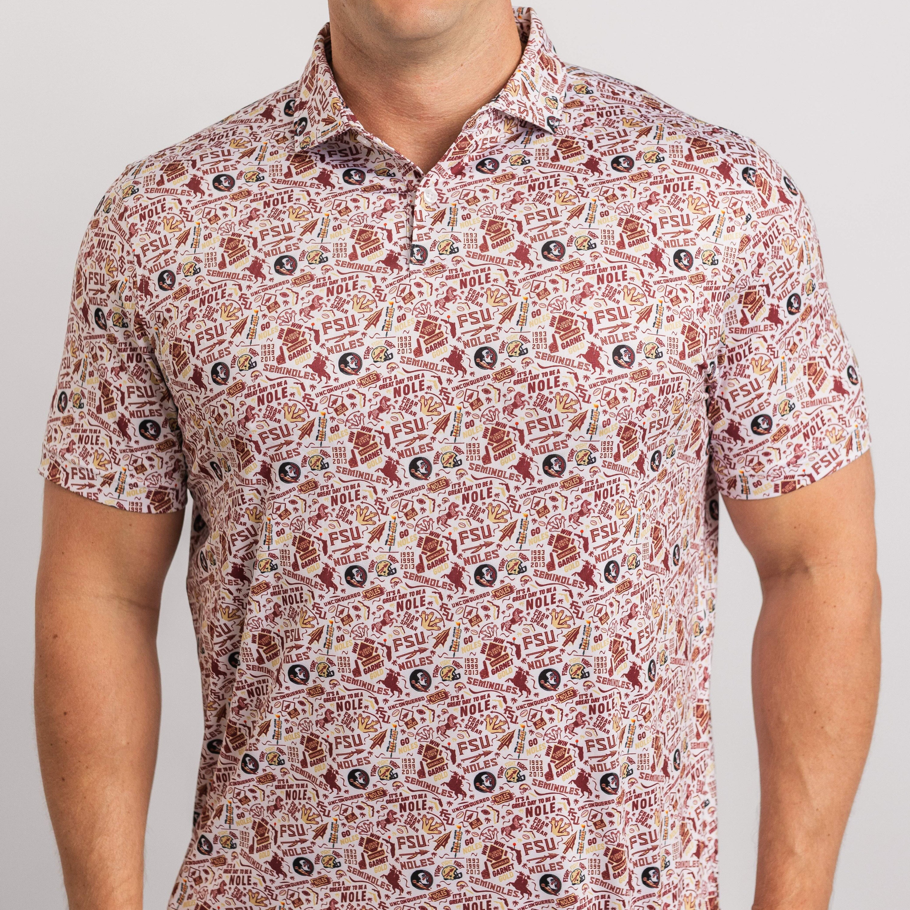 Man wearing a patterned shirt with a neutral background