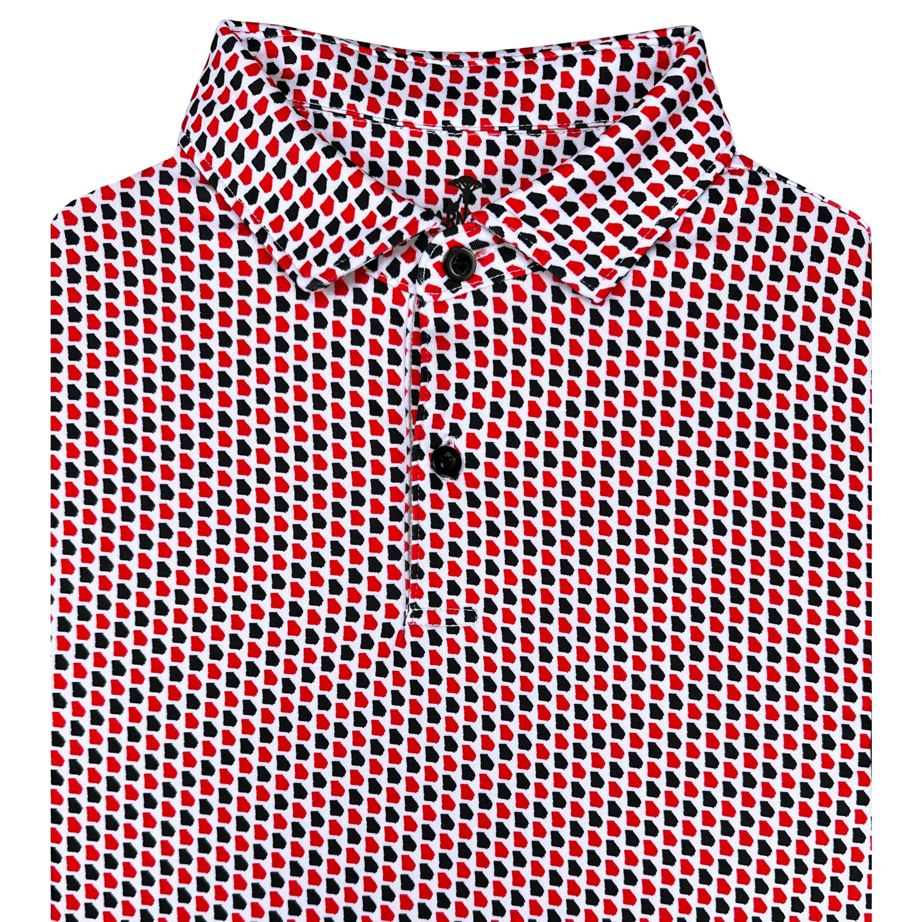 Georgia Print Bulldog Polo Shirt