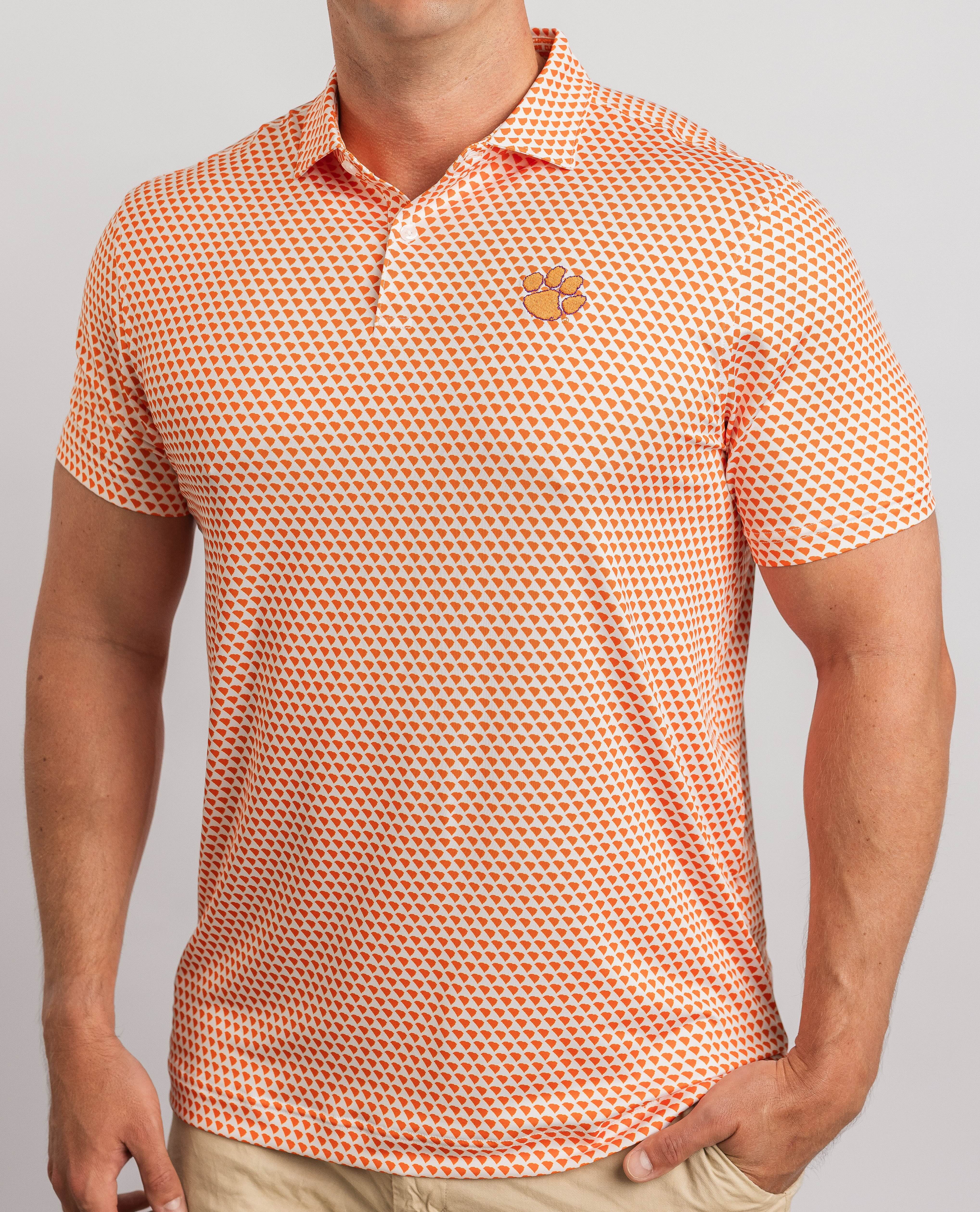 Clemson Solid Orange Polo