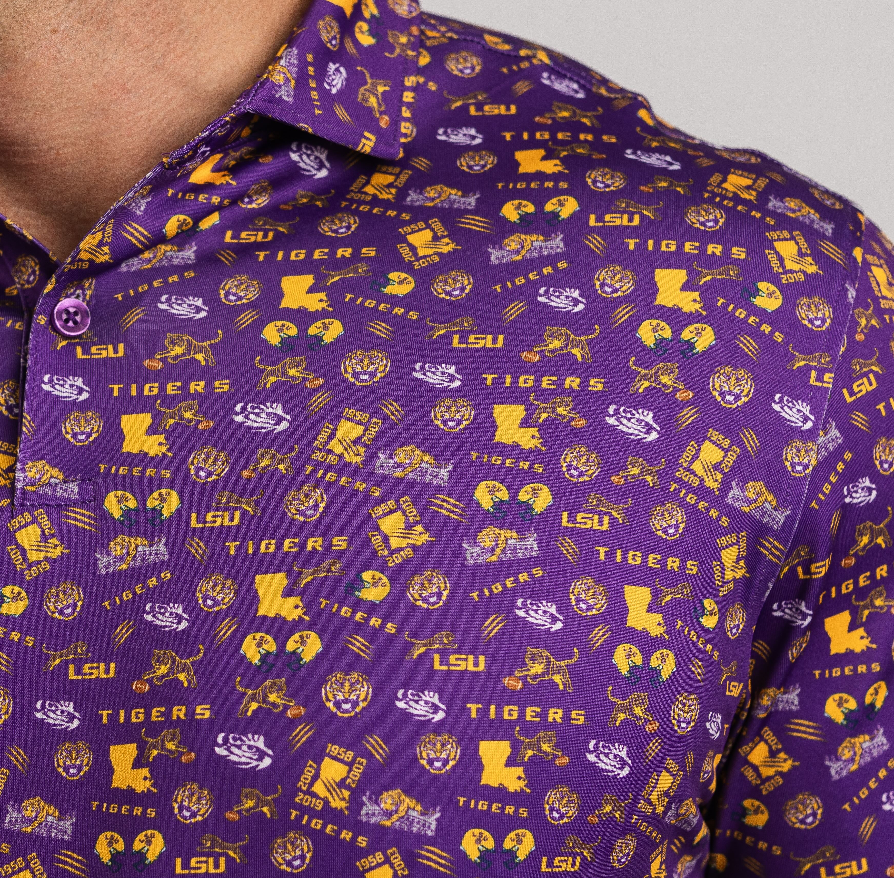 LSU Tiger Safari Polo