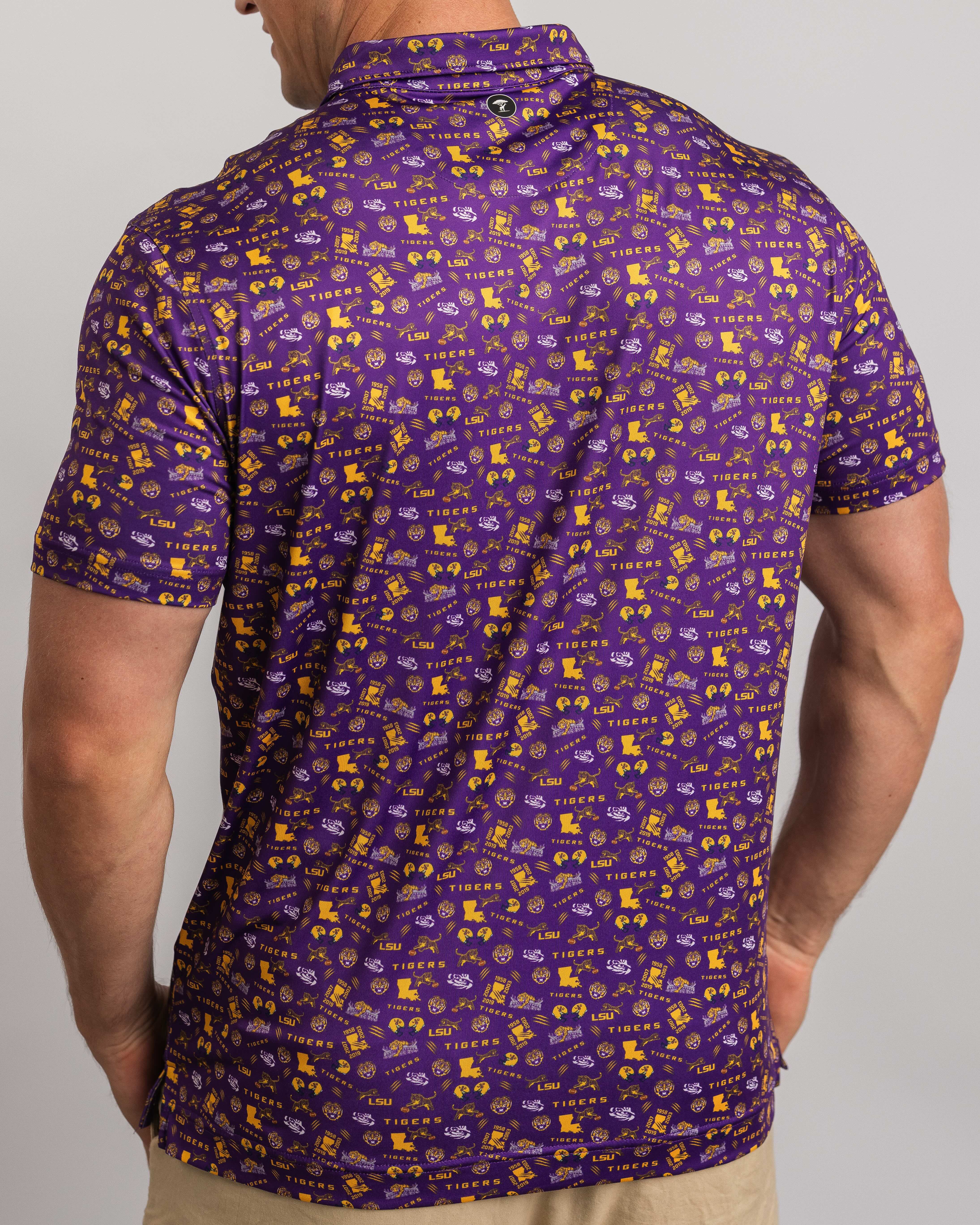 LSU Tiger Safari Polo