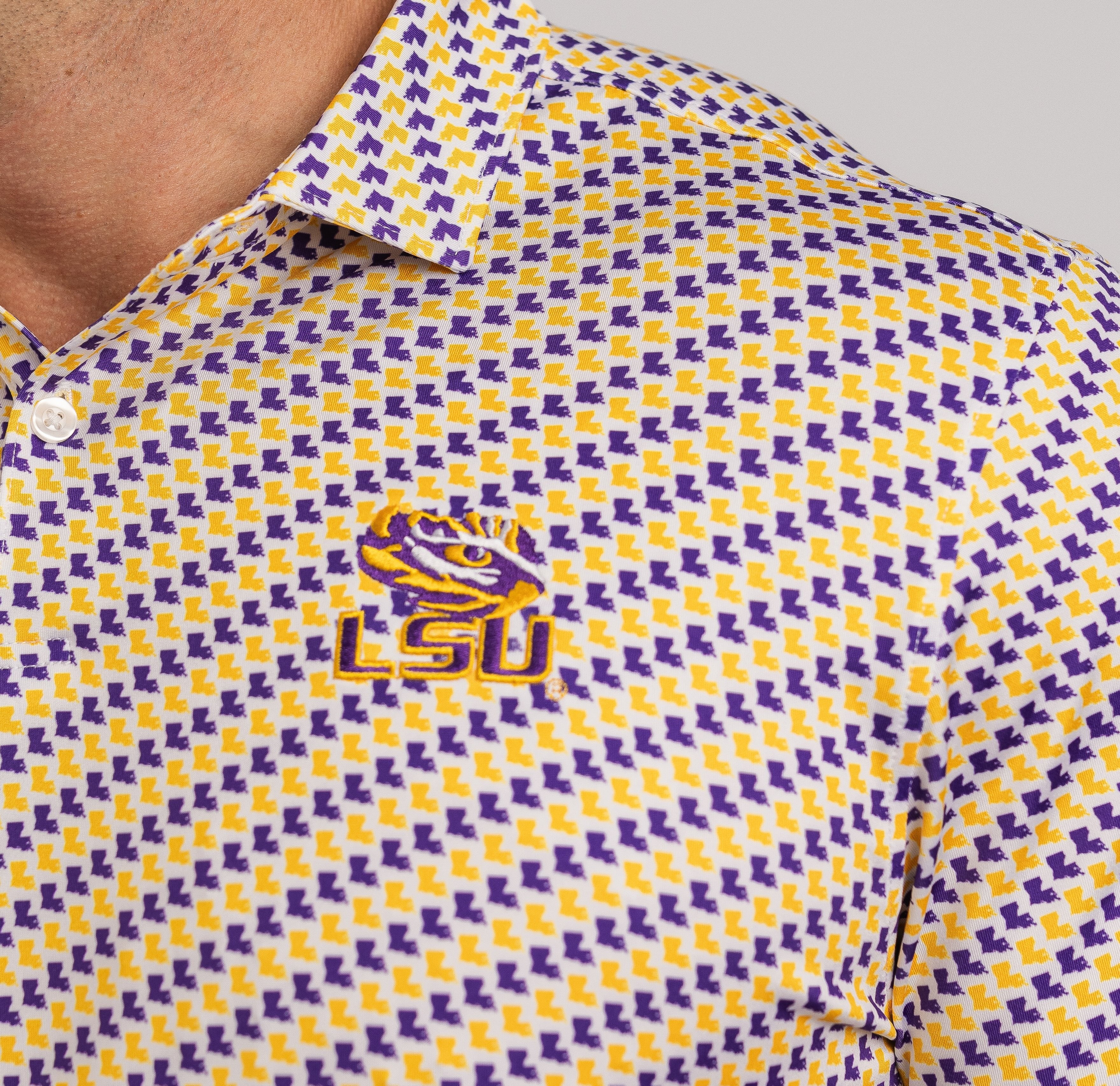 LSU Purple & Gold Polo