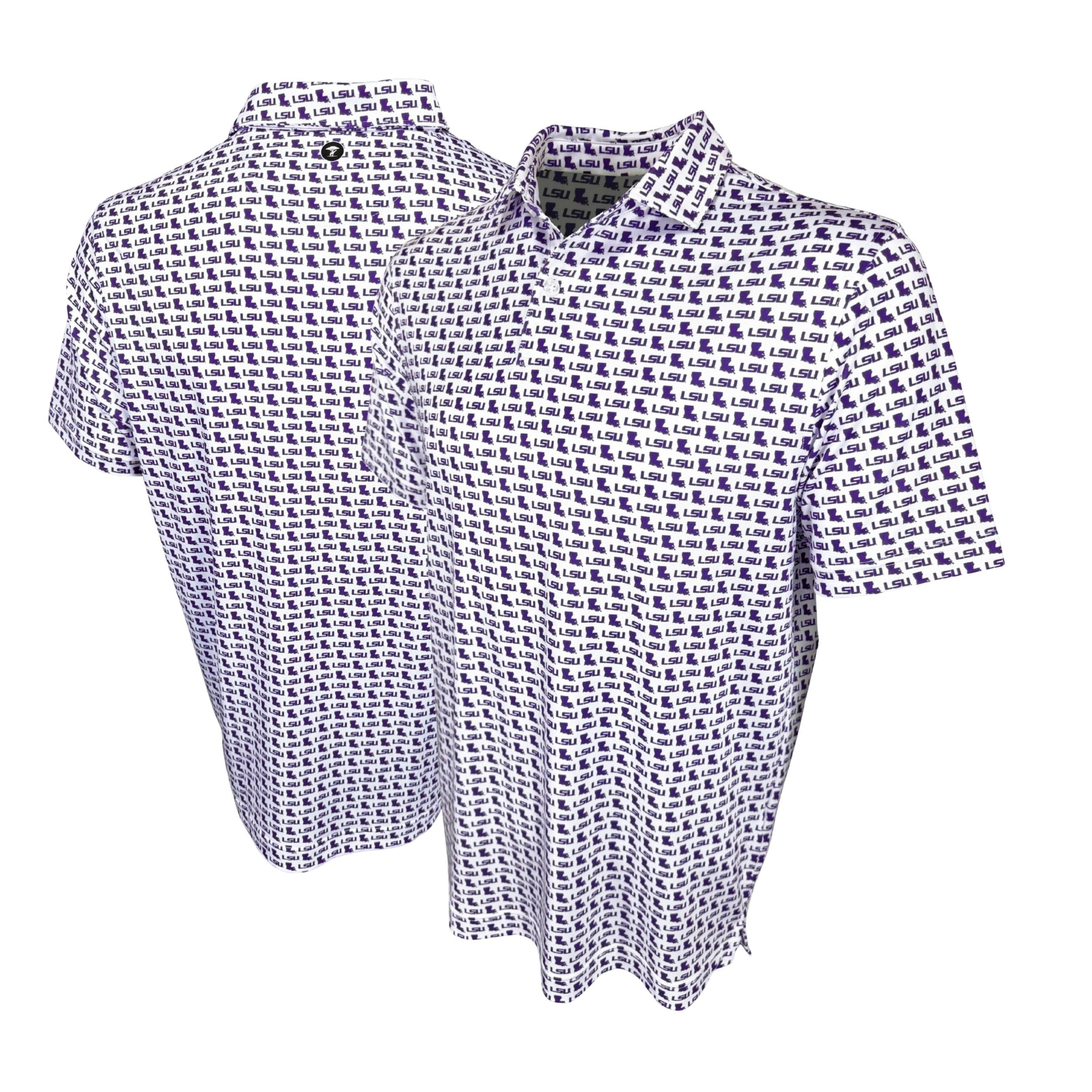 Short-sleeve shirt with a small pattern on a white background