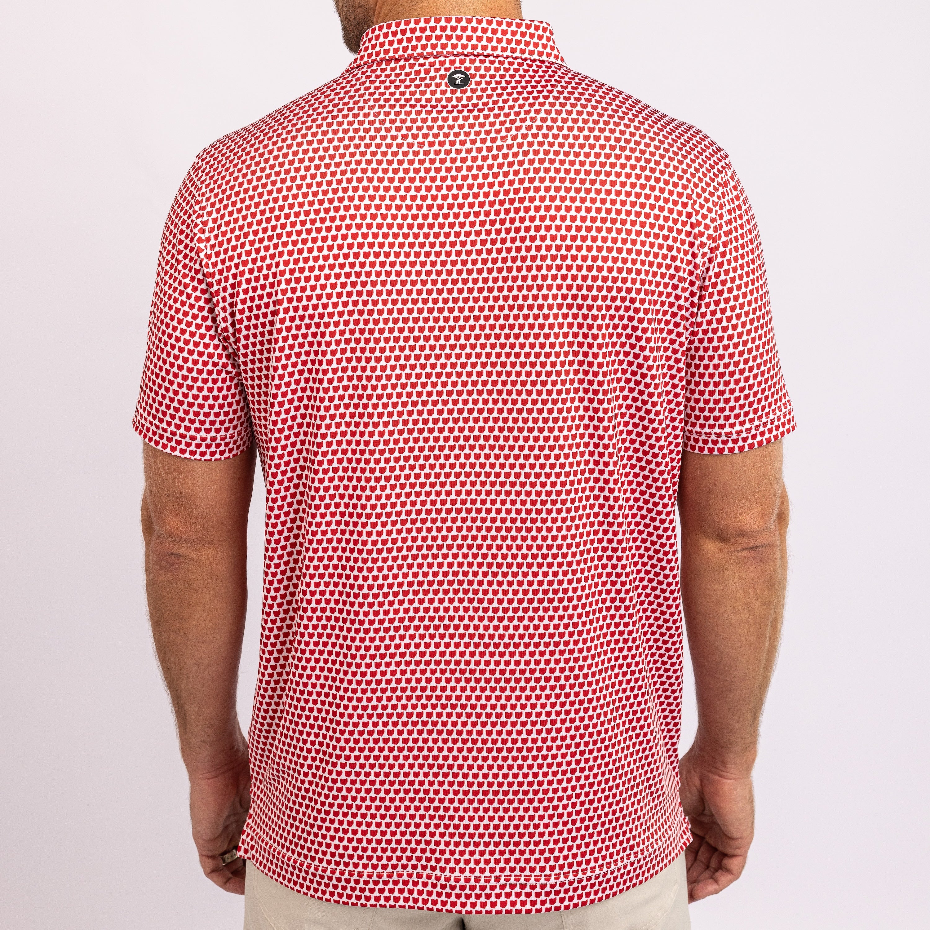 Red and white checkered fabric on a white background