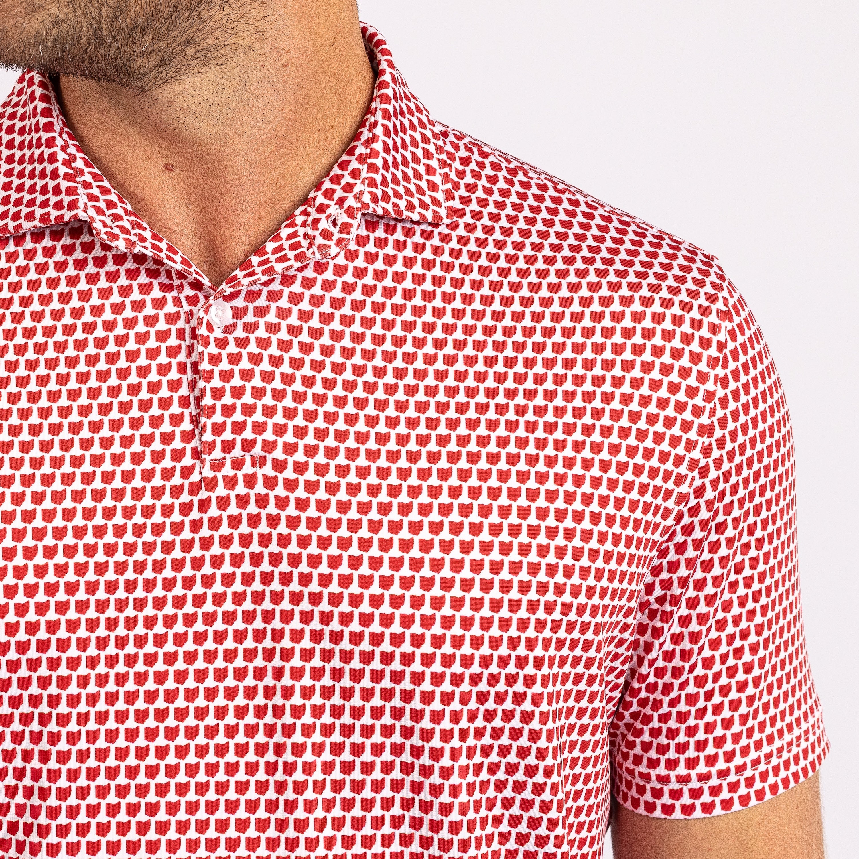 Red and white checkered fabric on a white background
