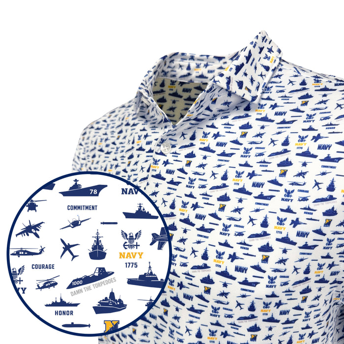 USN Anchors Aweigh Polo
